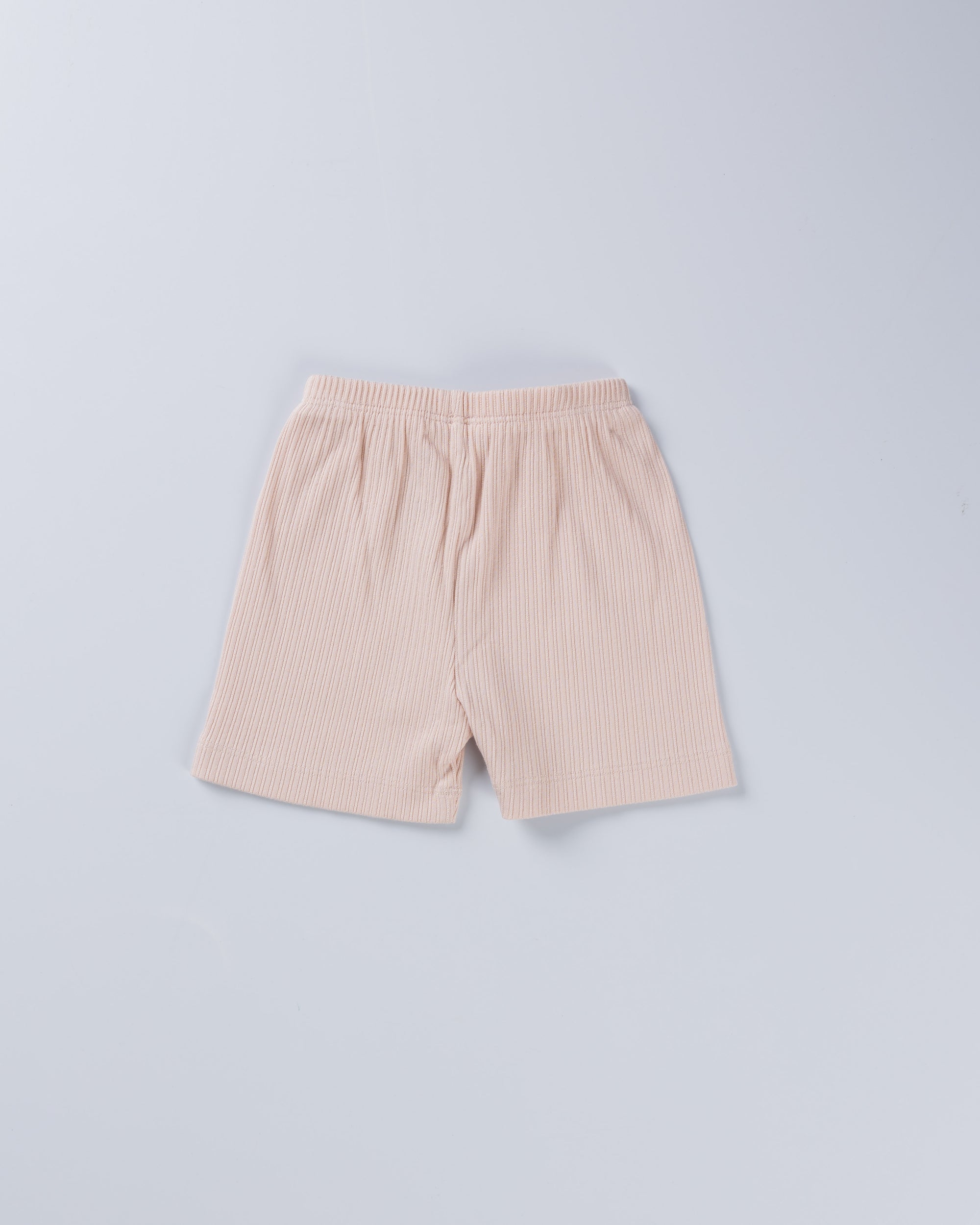SOFT ORANGE POINTELLE VEST AND SHORT SET