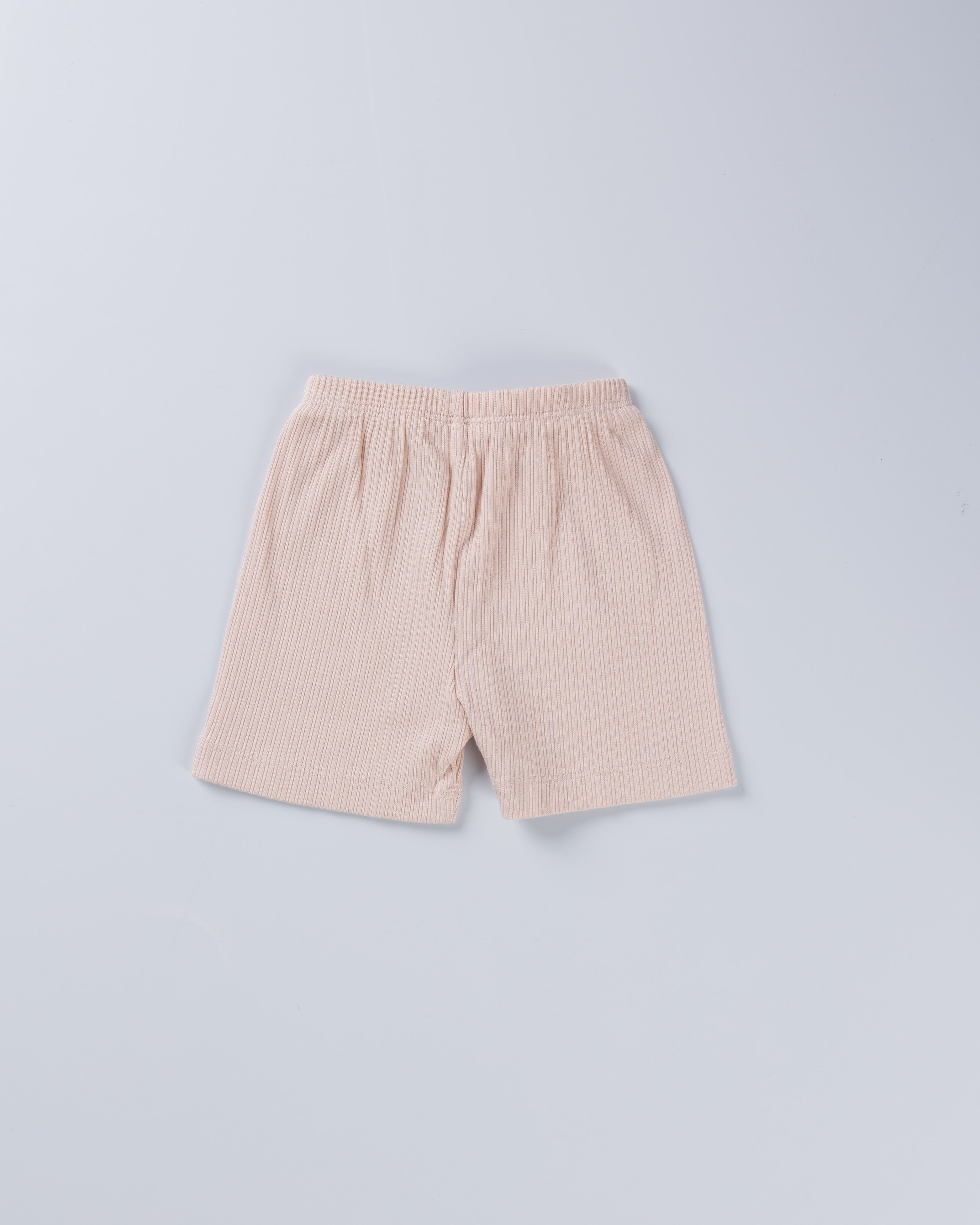 SOFT ORANGE POINTELLE VEST AND SHORT SET
