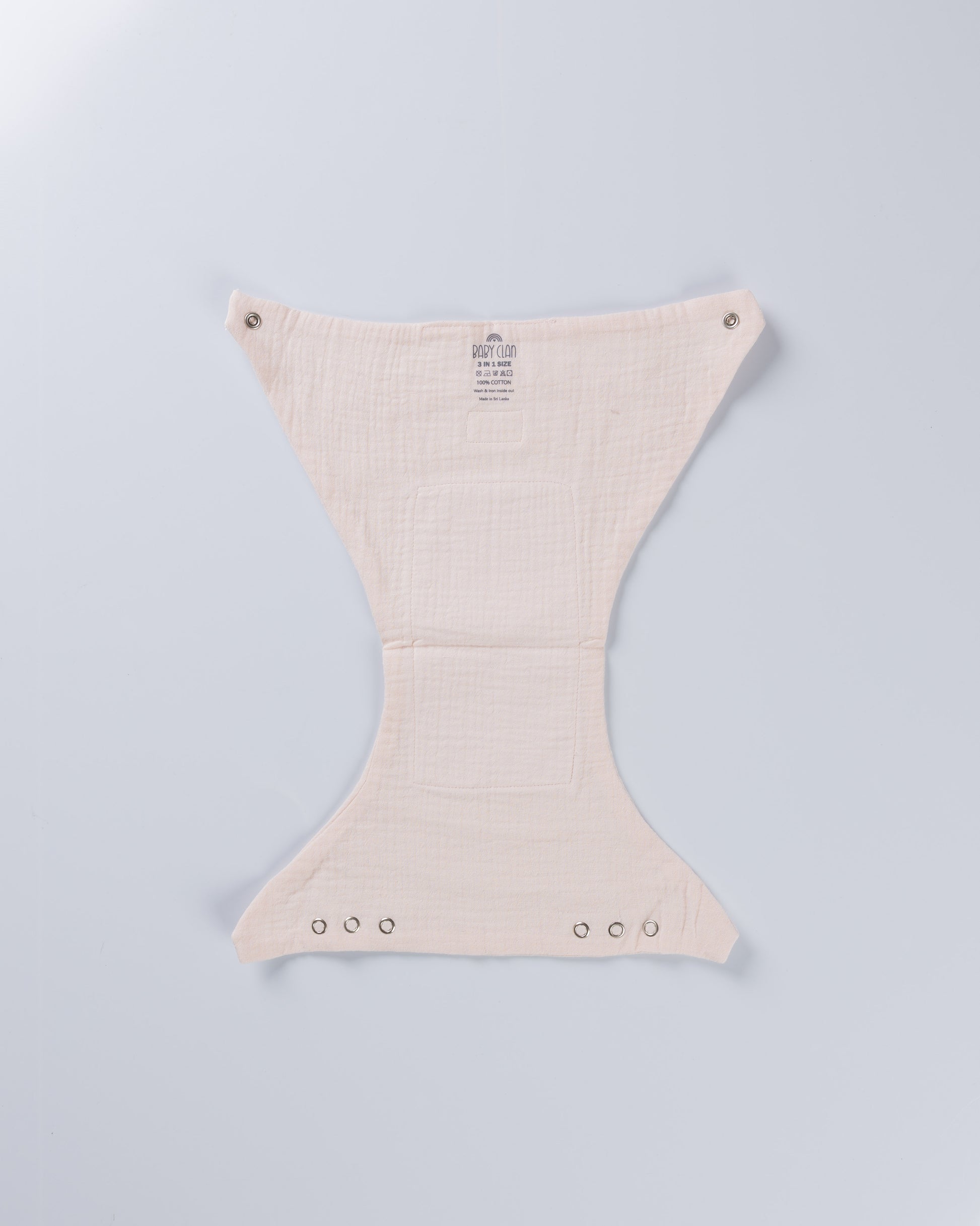 BEIGEBUM  NAPPY WITH SNAP BUTTONS