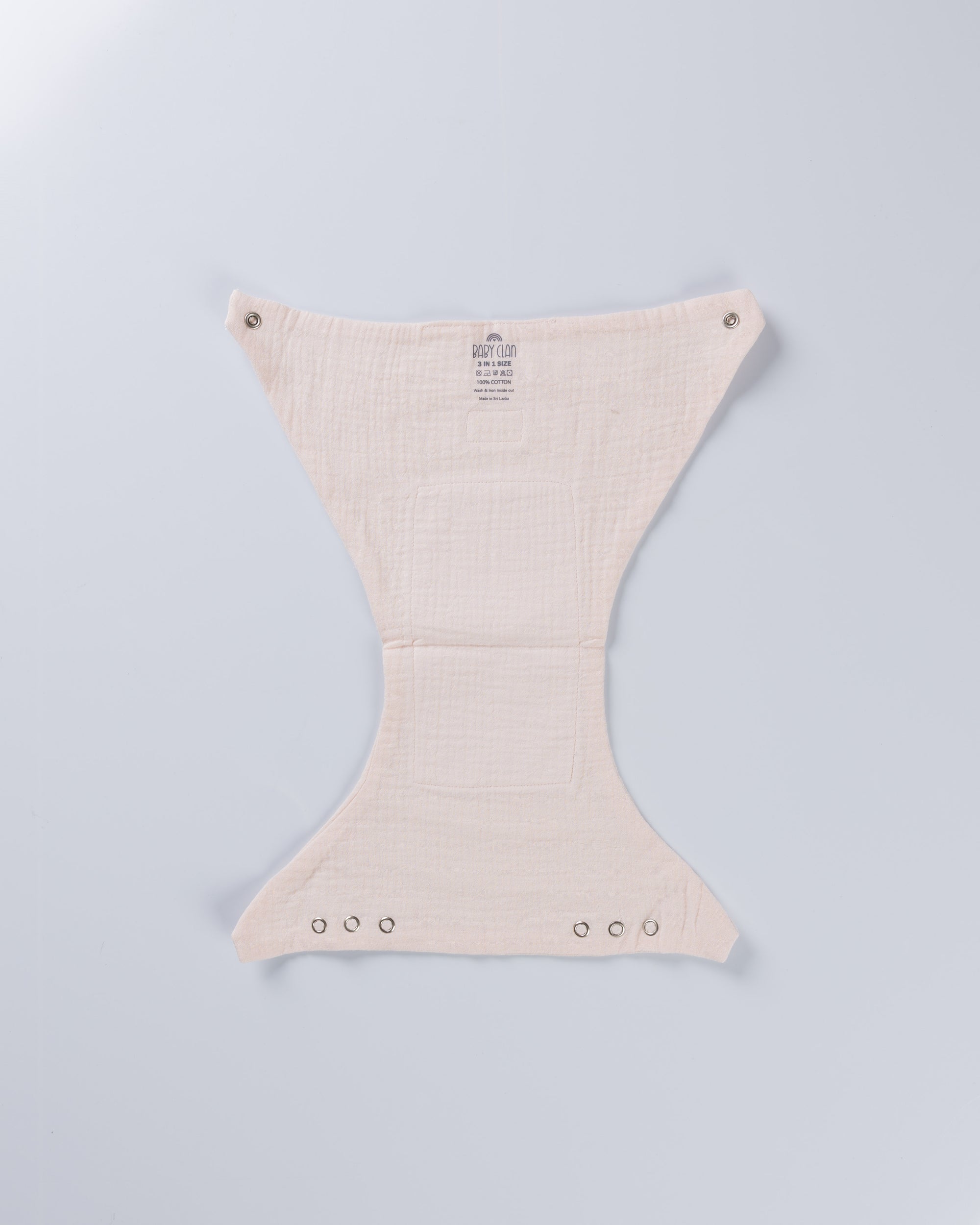 BEIGEBUM  NAPPY WITH SNAP BUTTONS