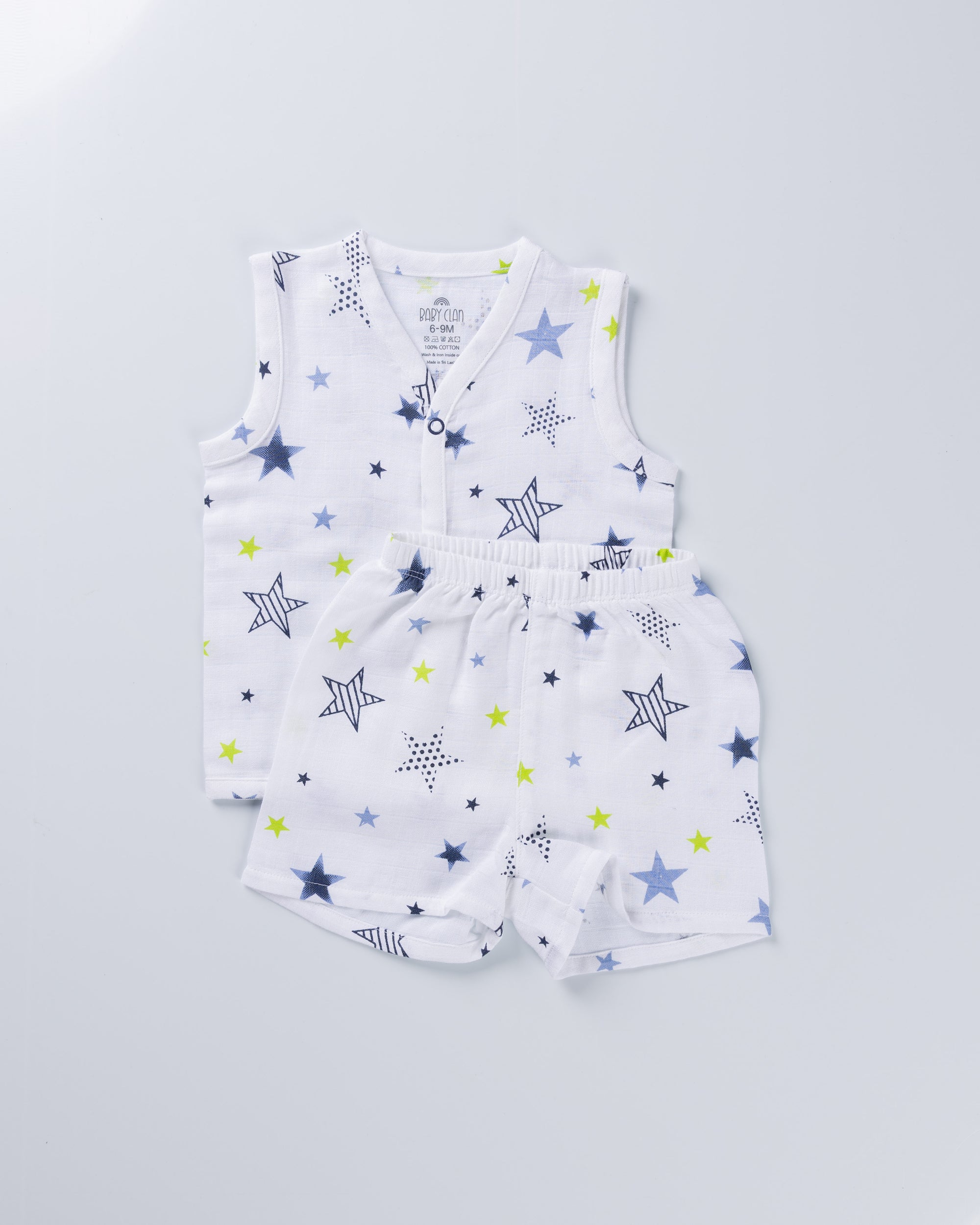 TWINKLE STAR MUSLIN SHORT SET