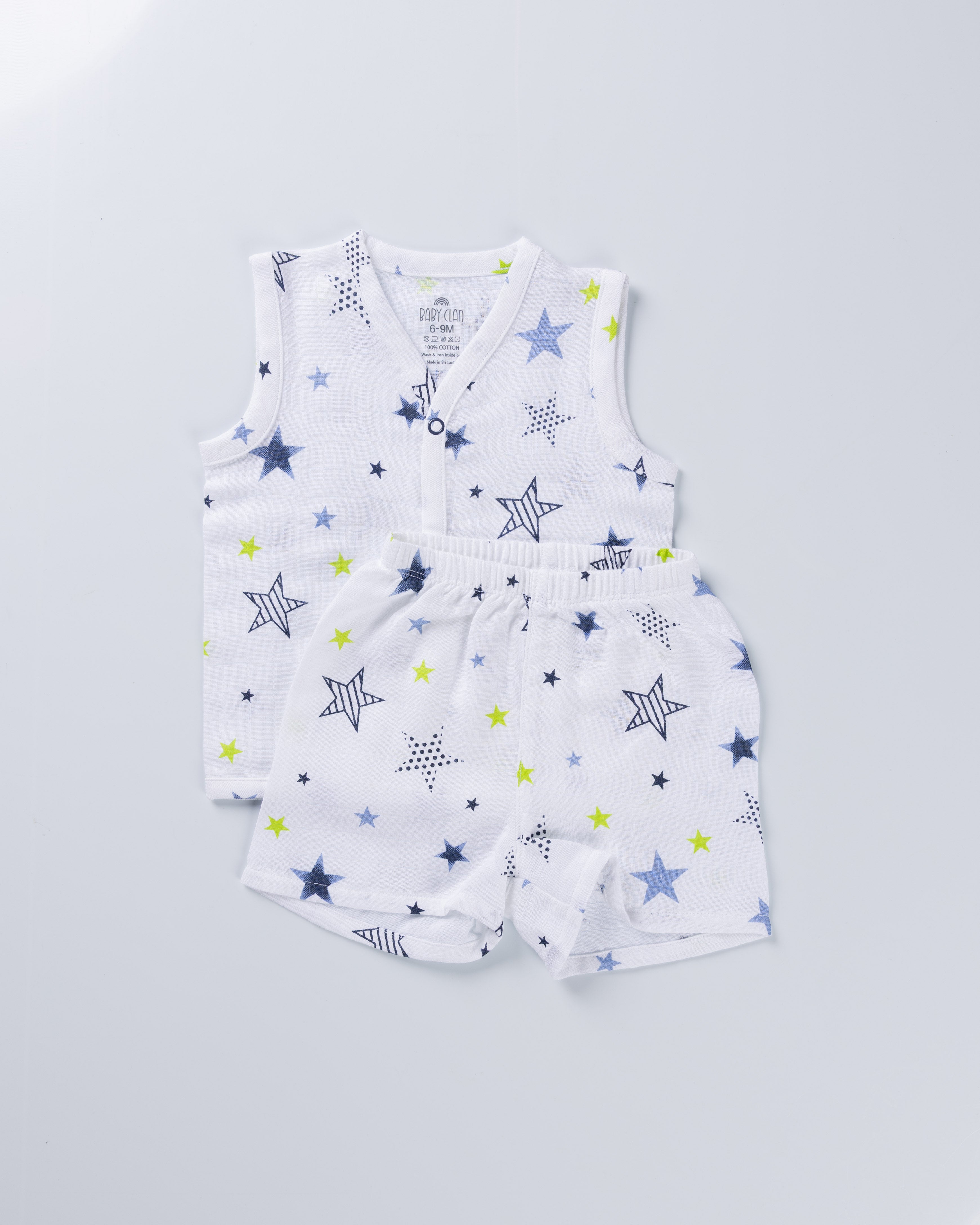 TWINKLE STAR MUSLIN SHORT SET