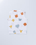 SAFARI FRIENDS MUSLIN SHORT SET