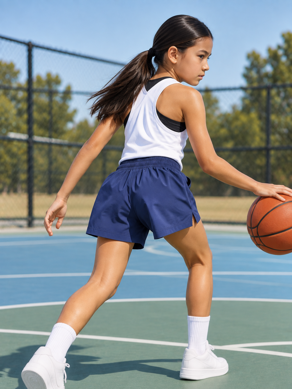 GIRLS’ AIRDRIFT SPLIT SHORT (4–16 YRS)