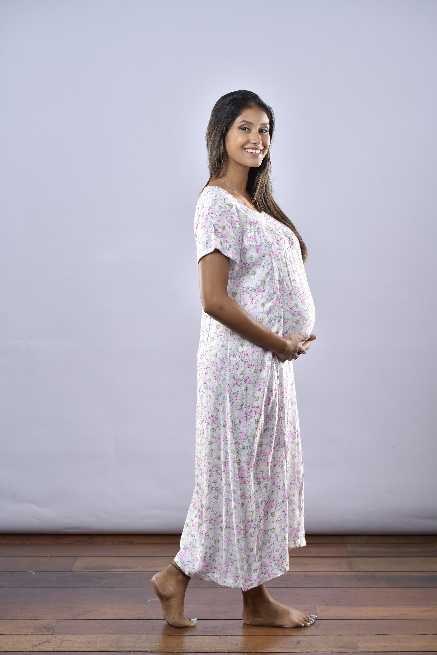 FLORA FEEDING NIGHT DRESS