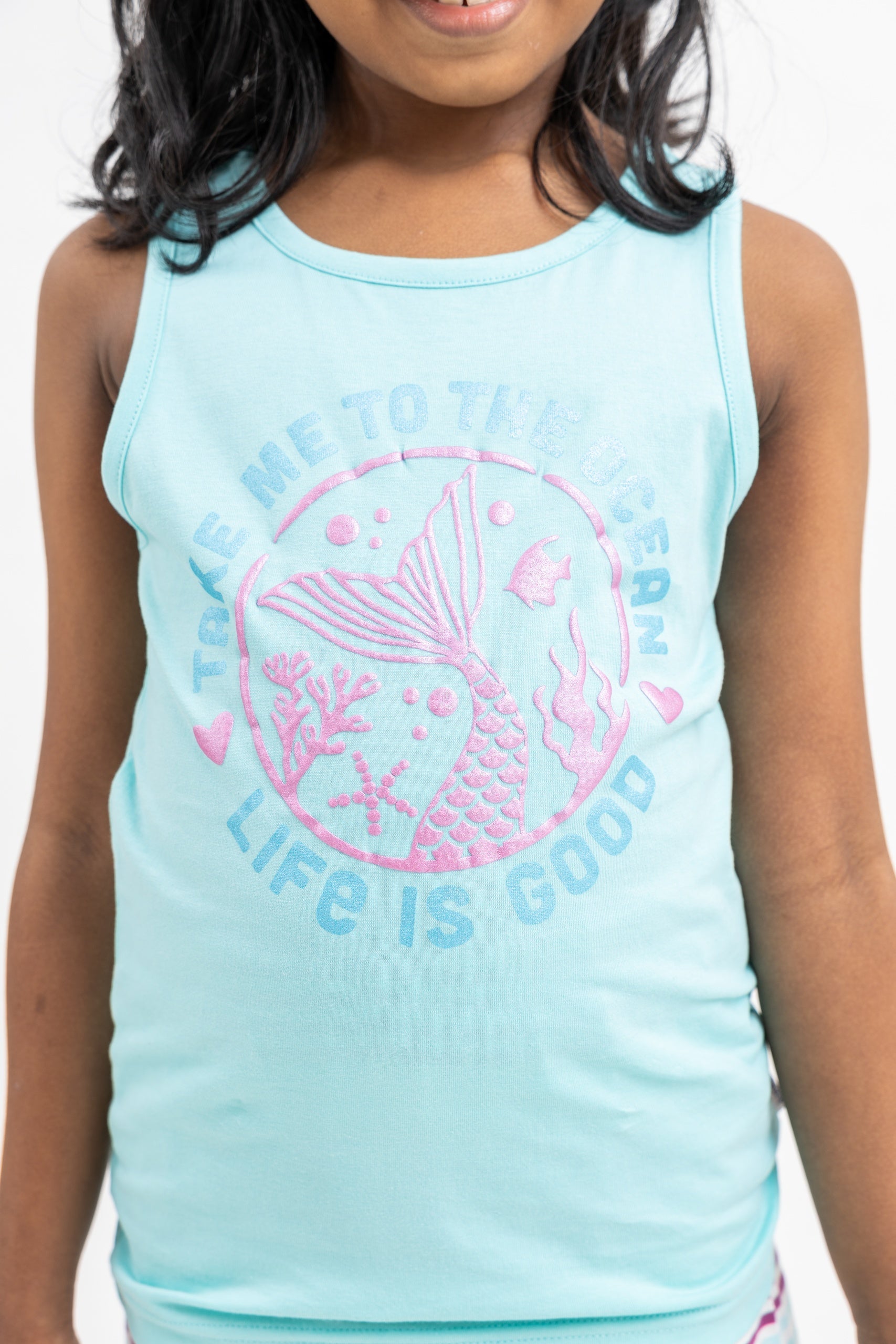 MACKLY GIRLS' COMFY MERMAID PJ SET