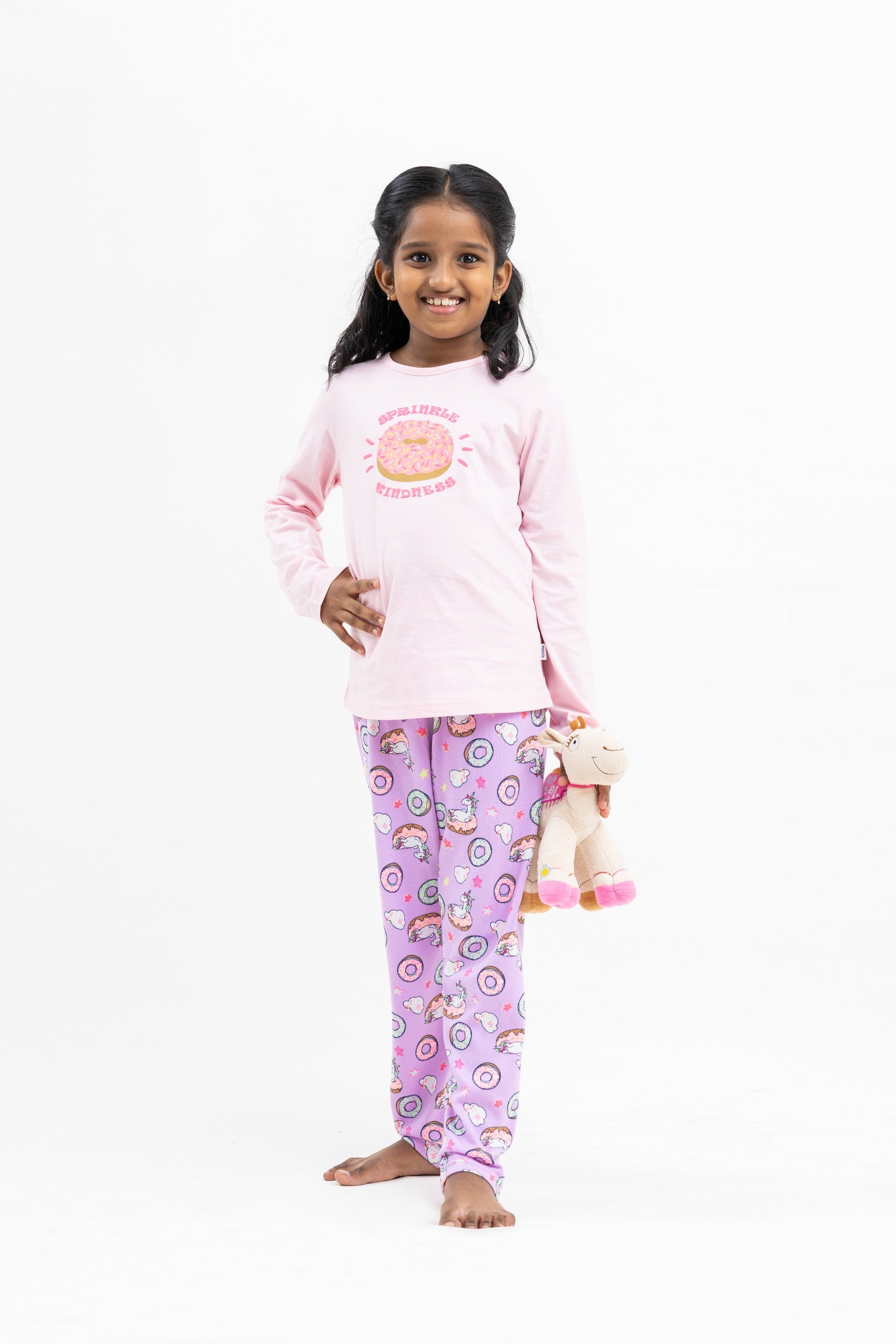 MACKLY GIRLS' SPRINKL KIND PJ SET