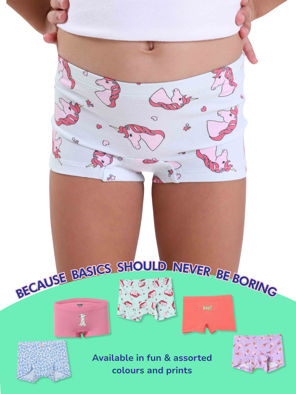 SPACE BUNNY GIRLS BOXER - 3 PACK