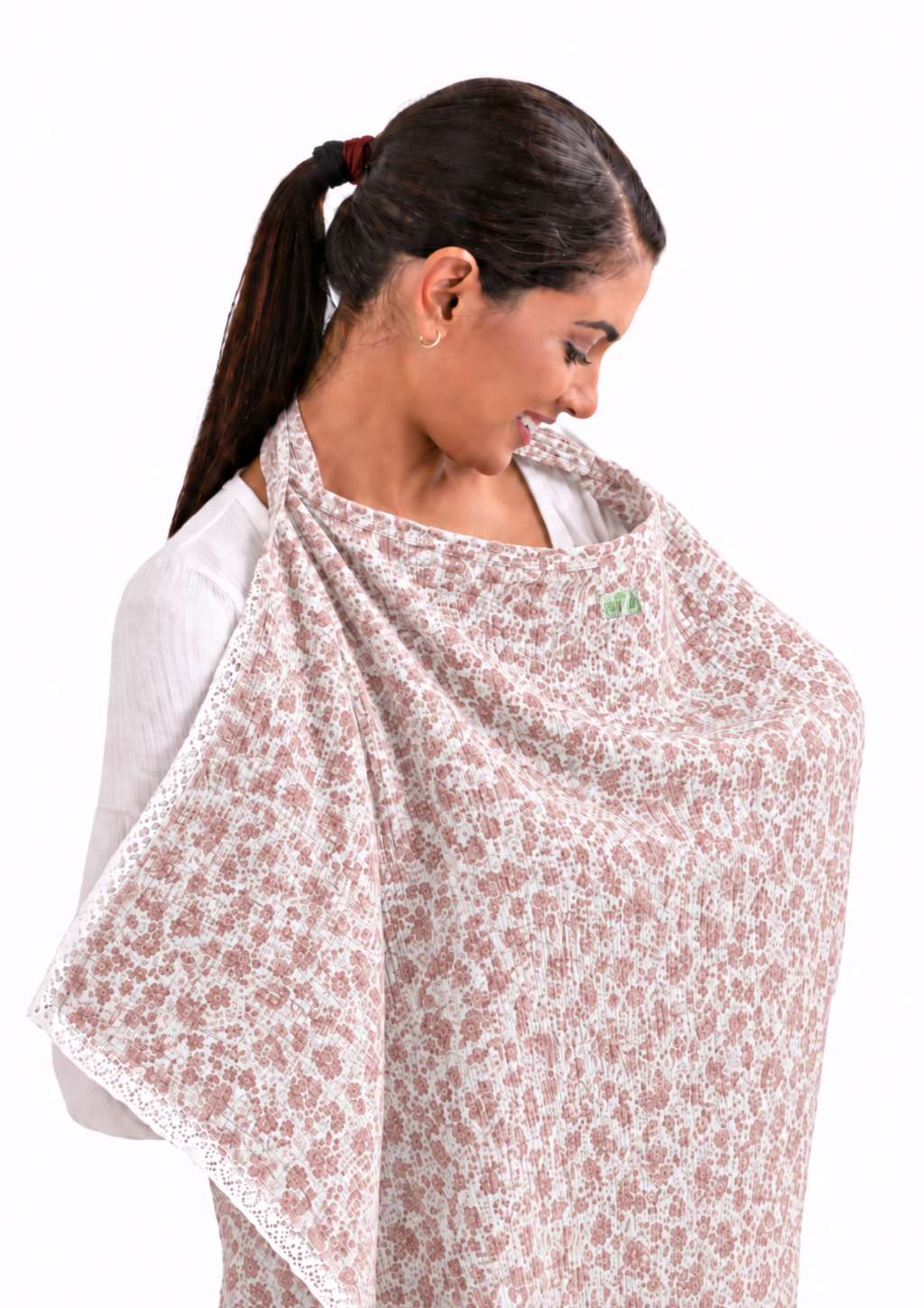 FLORAL NURSING COVER