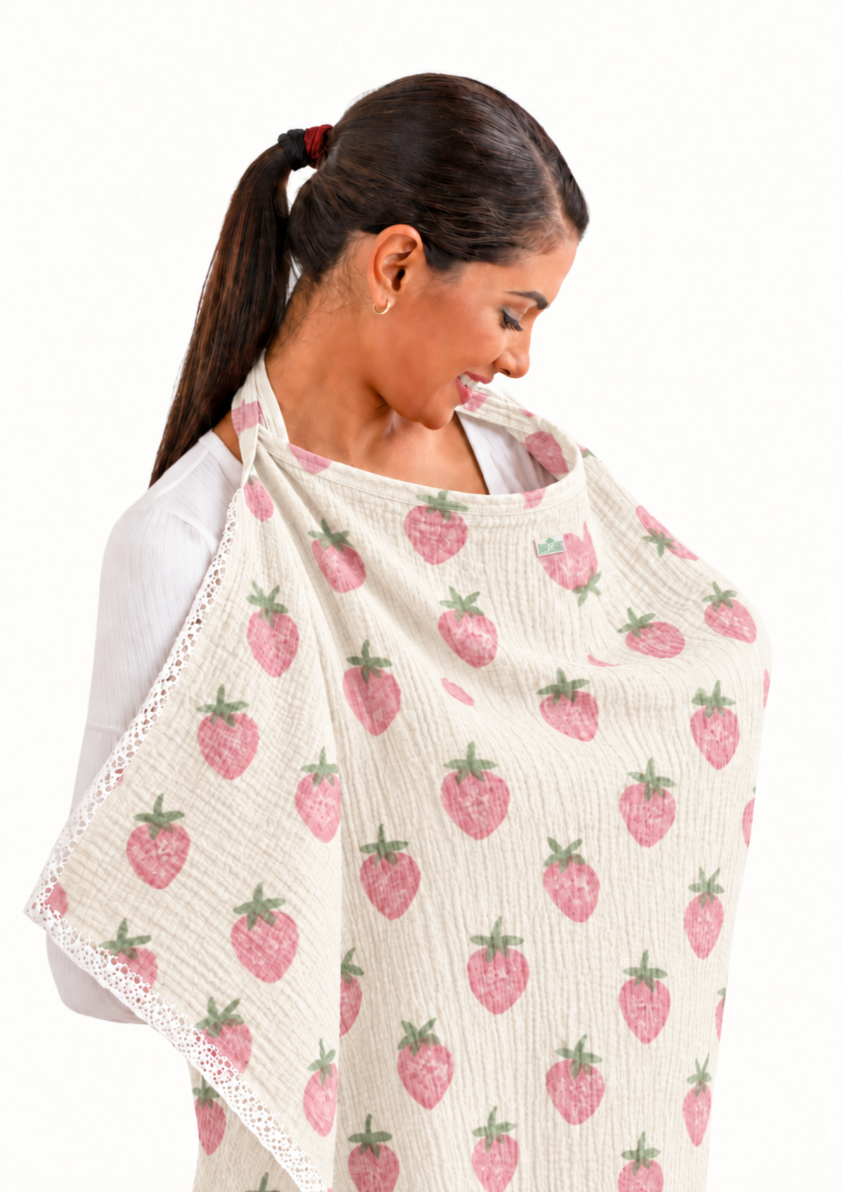 STRAWBERRY NURSING COVER