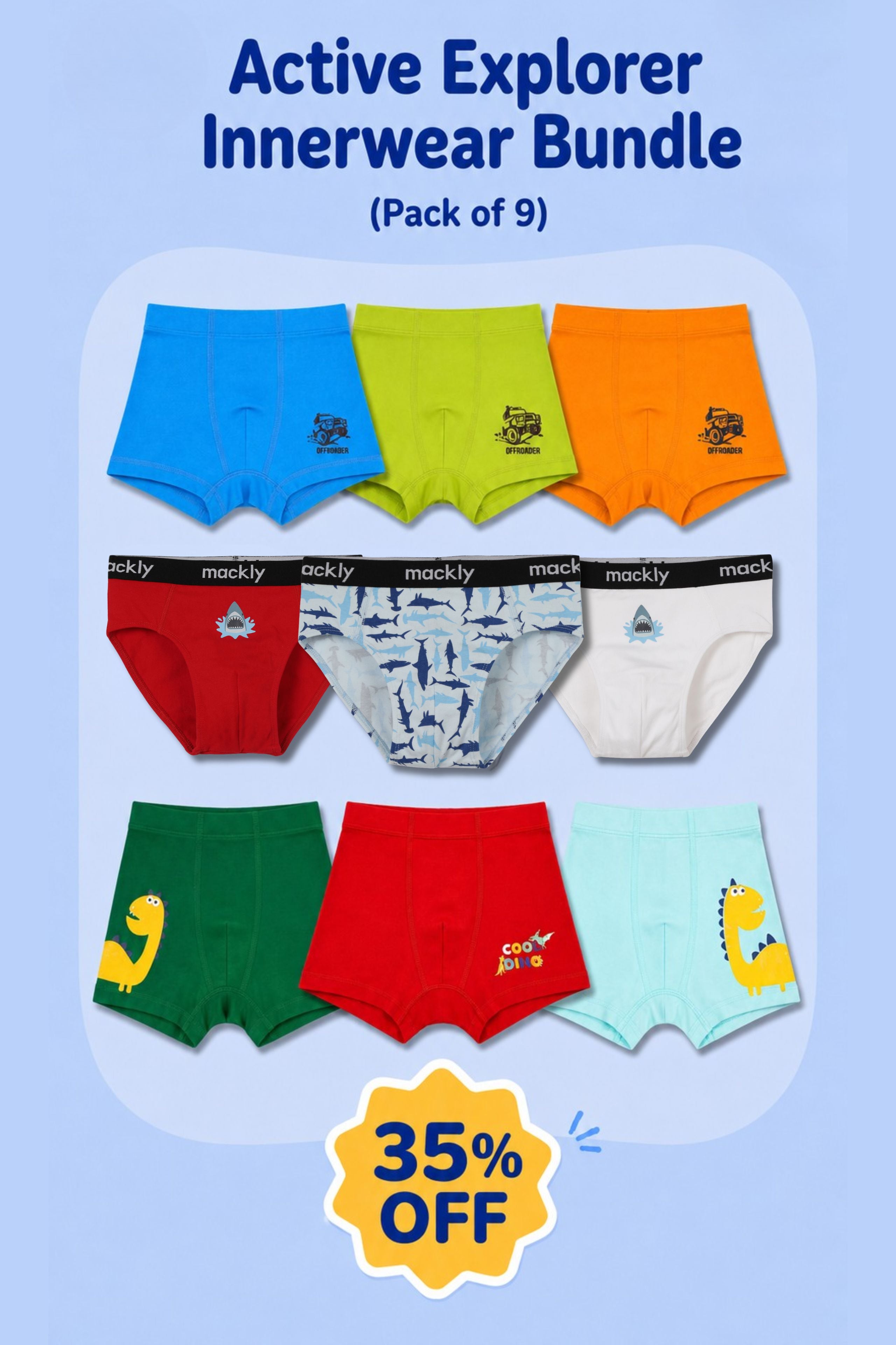 ACTIVE EXPLORER INNERWEAR BUNDLE