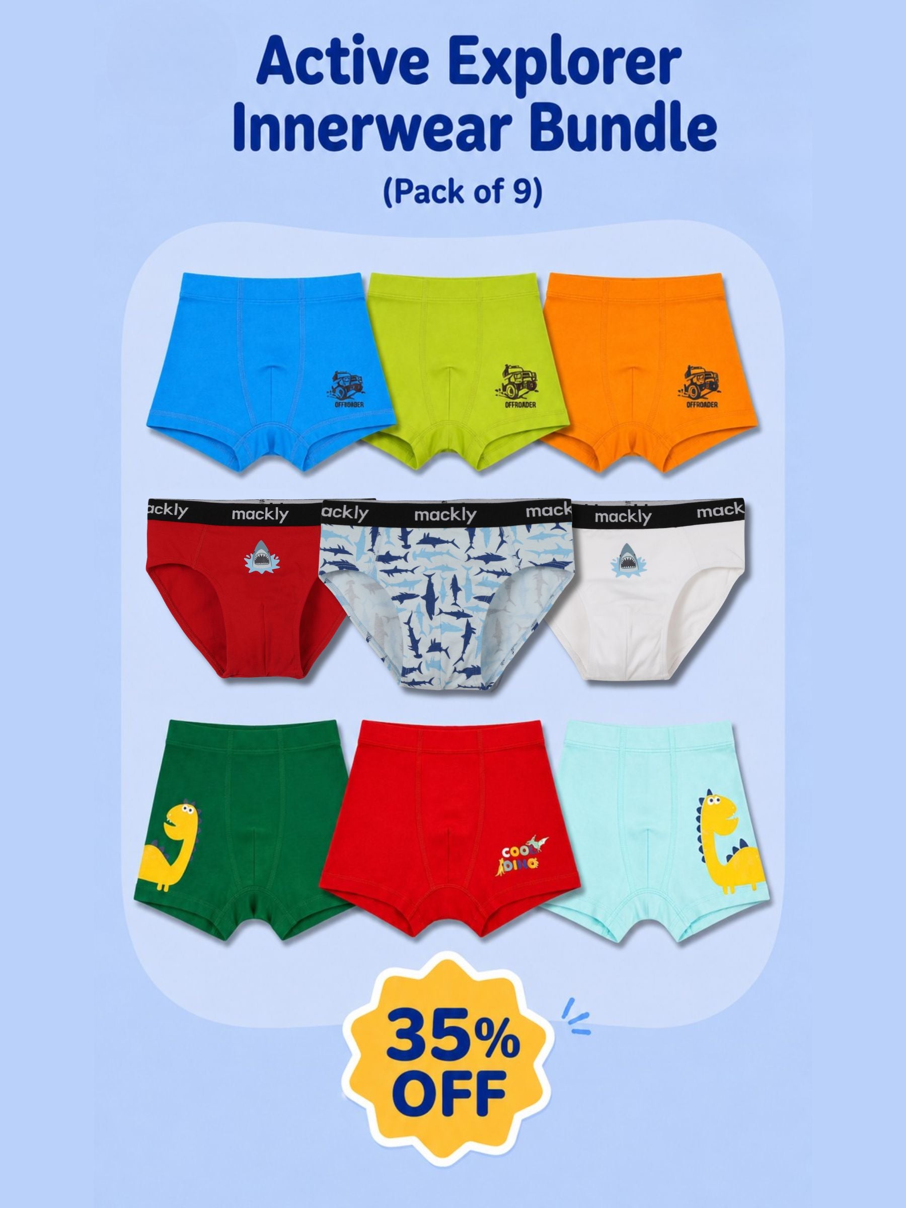 ACTIVE EXPLORER INNERWEAR BUNDLE