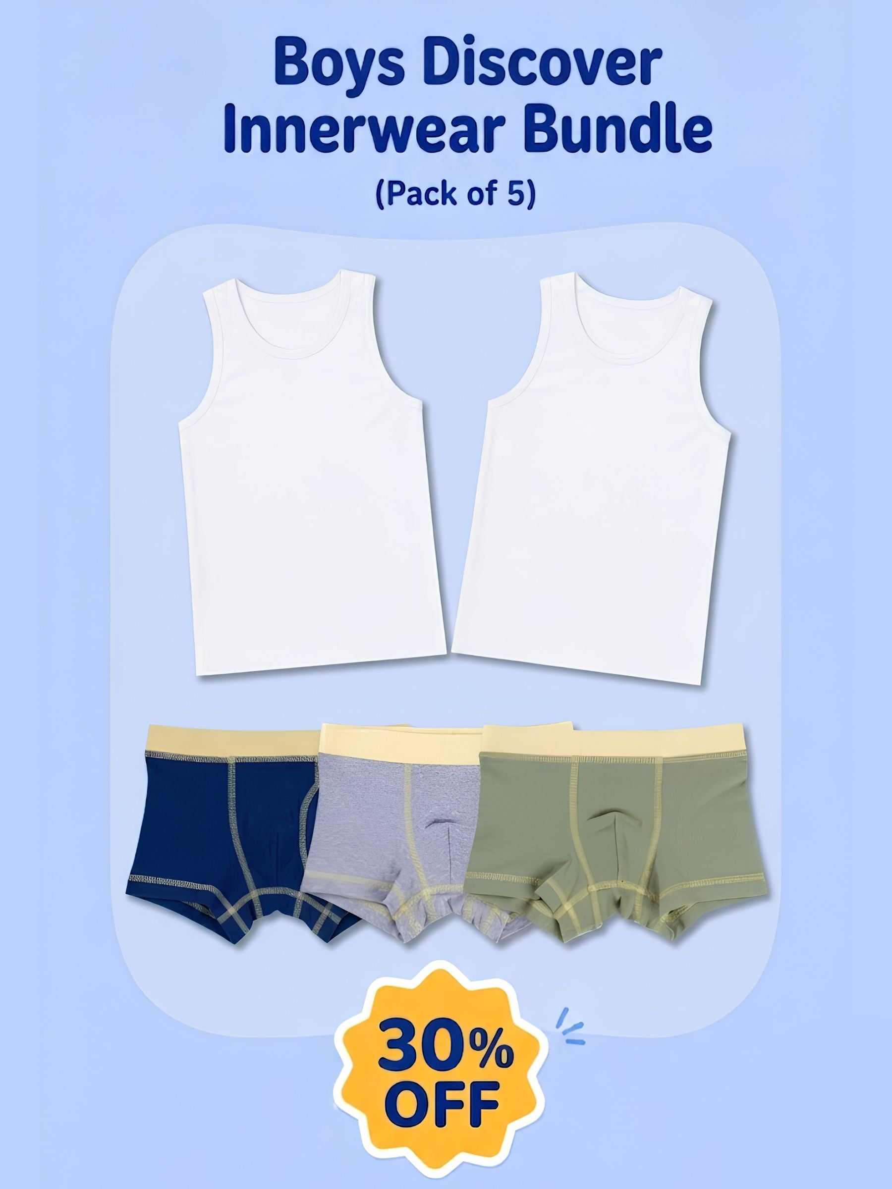 BOYS DISCOVER INNERWEAR BUNDLE