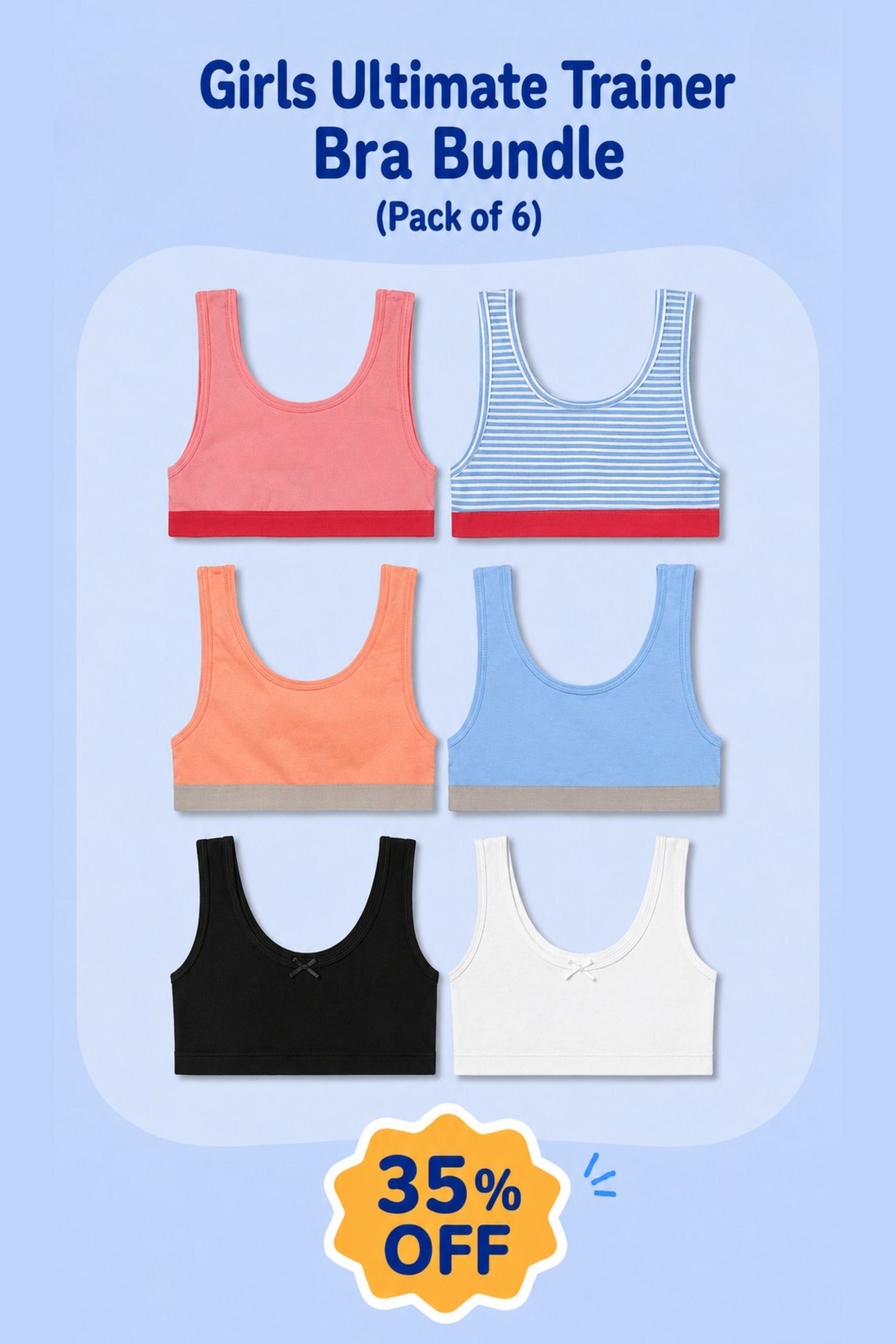 GIRLS ULTIMATE TRAINER BRA BUNDLE