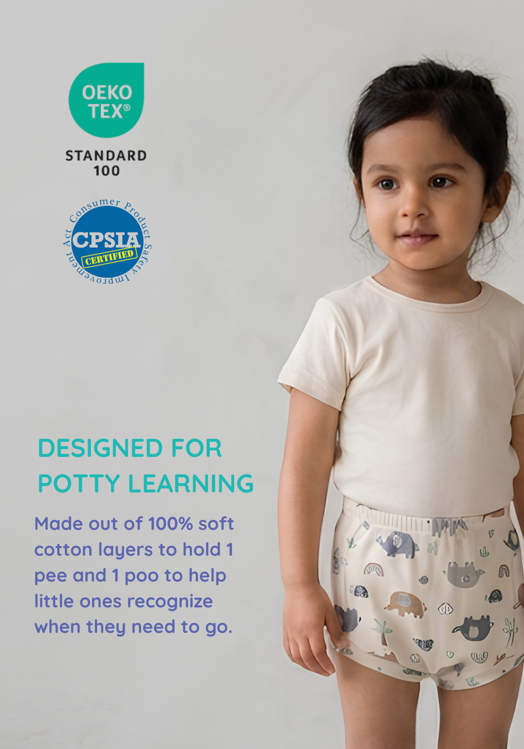 SAFARI POTTY TRAINING SHORT