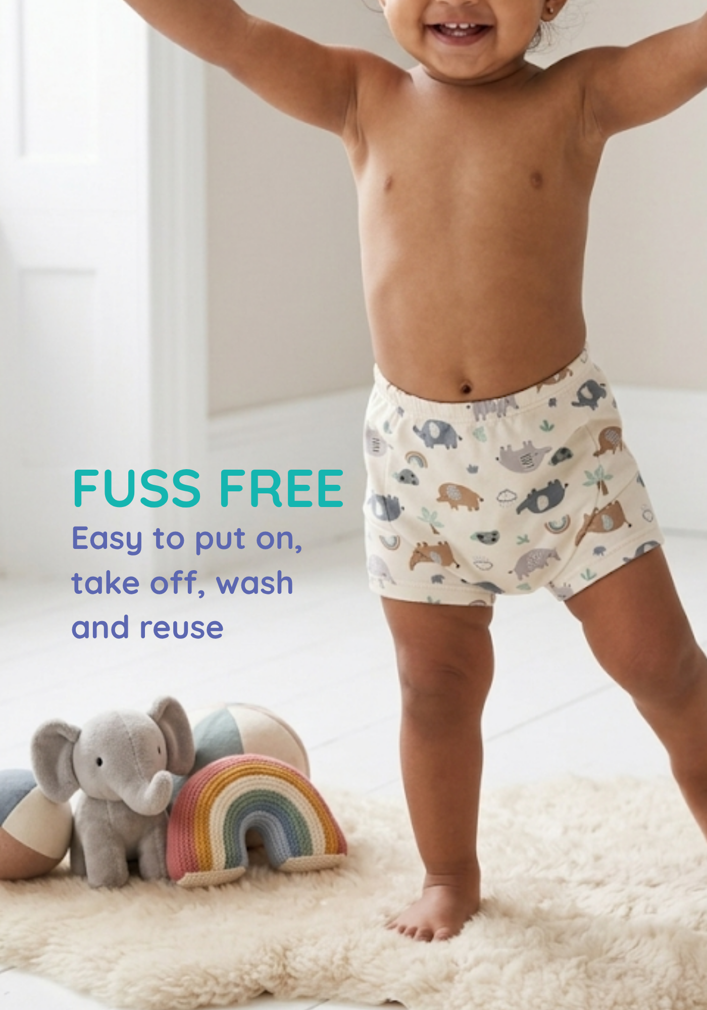 SAFARI POTTY TRAINING SHORT