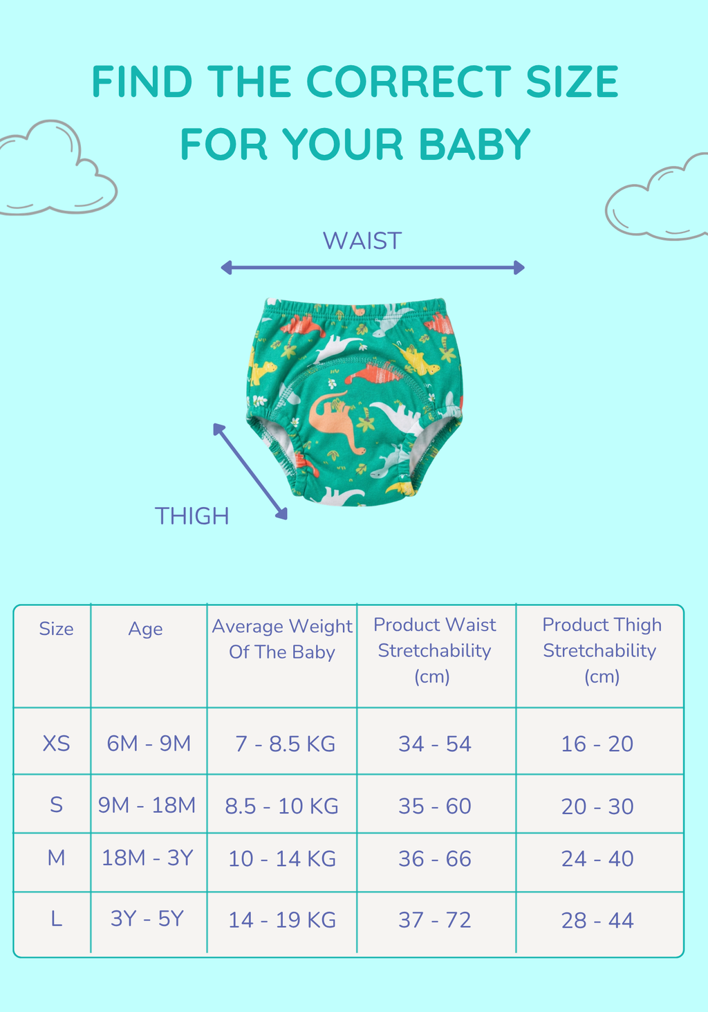 DINO POTTY TRAINING PANTY