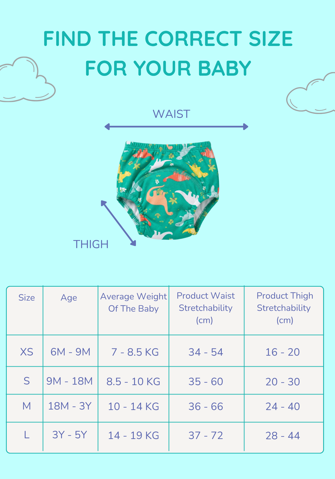 DINO POTTY TRAINING PANTY