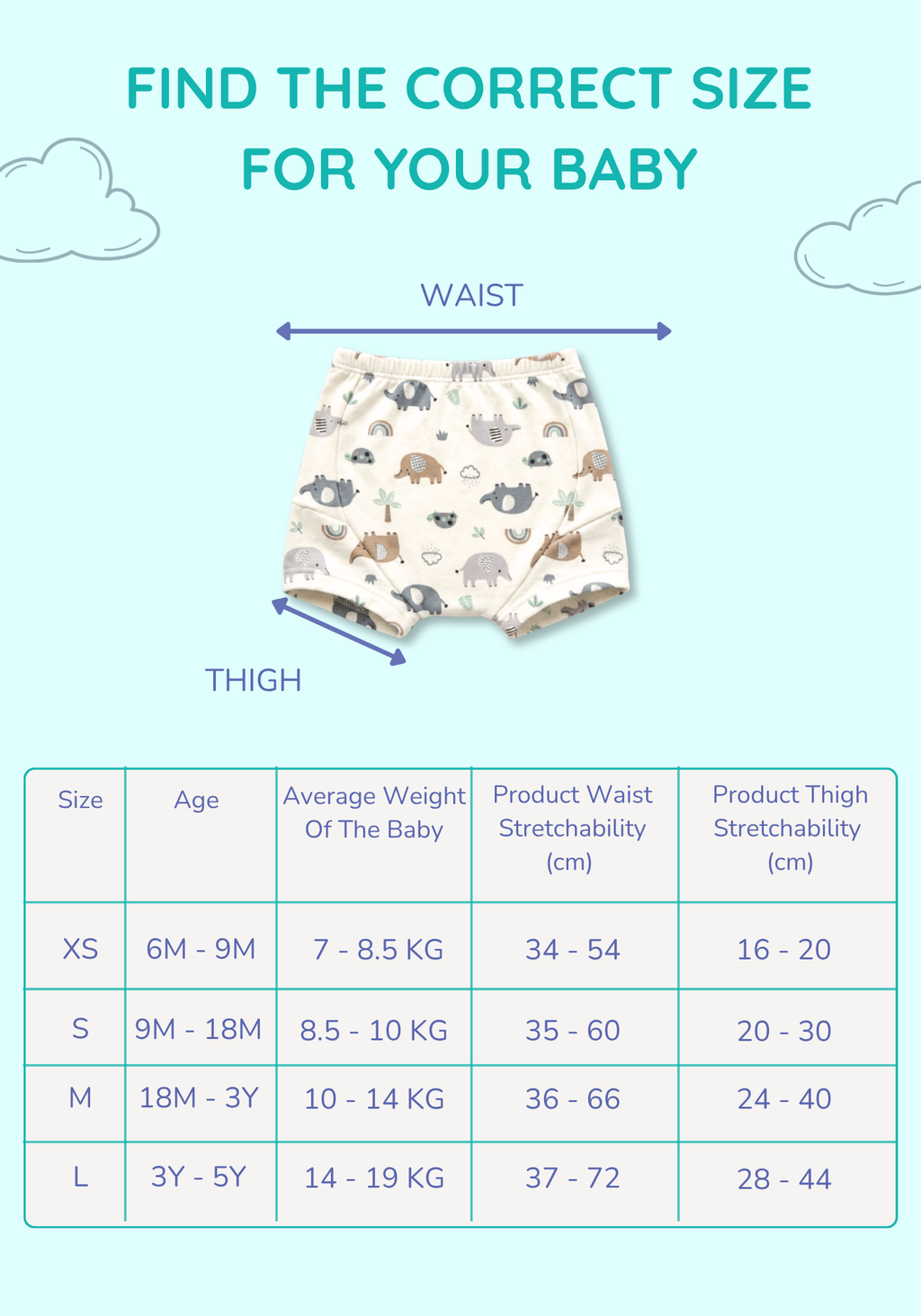 SAFARI POTTY TRAINING SHORT