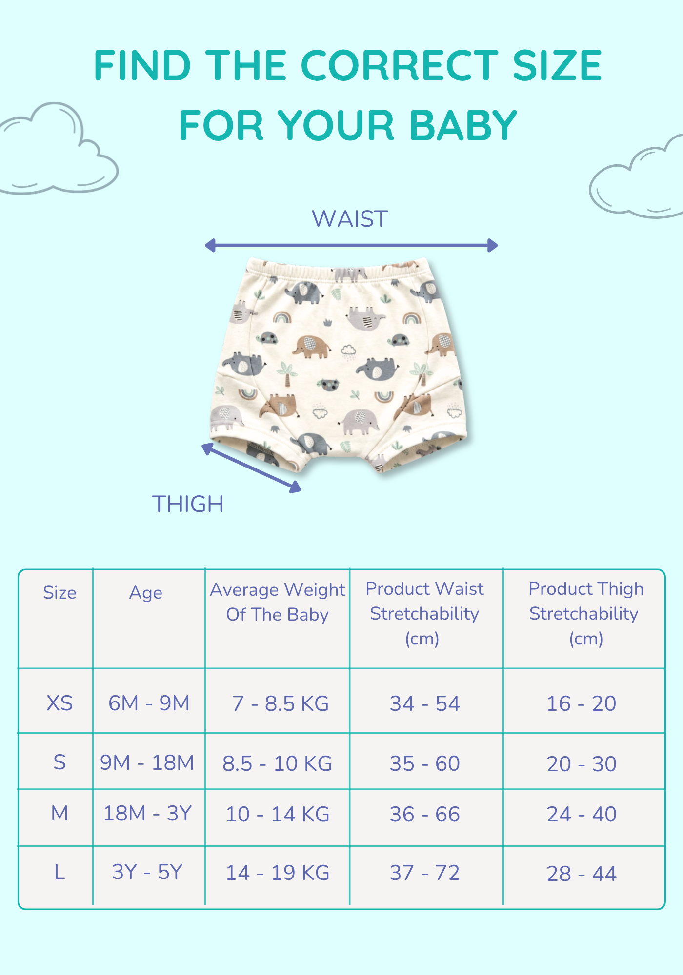 SAFARI POTTY TRAINING SHORT