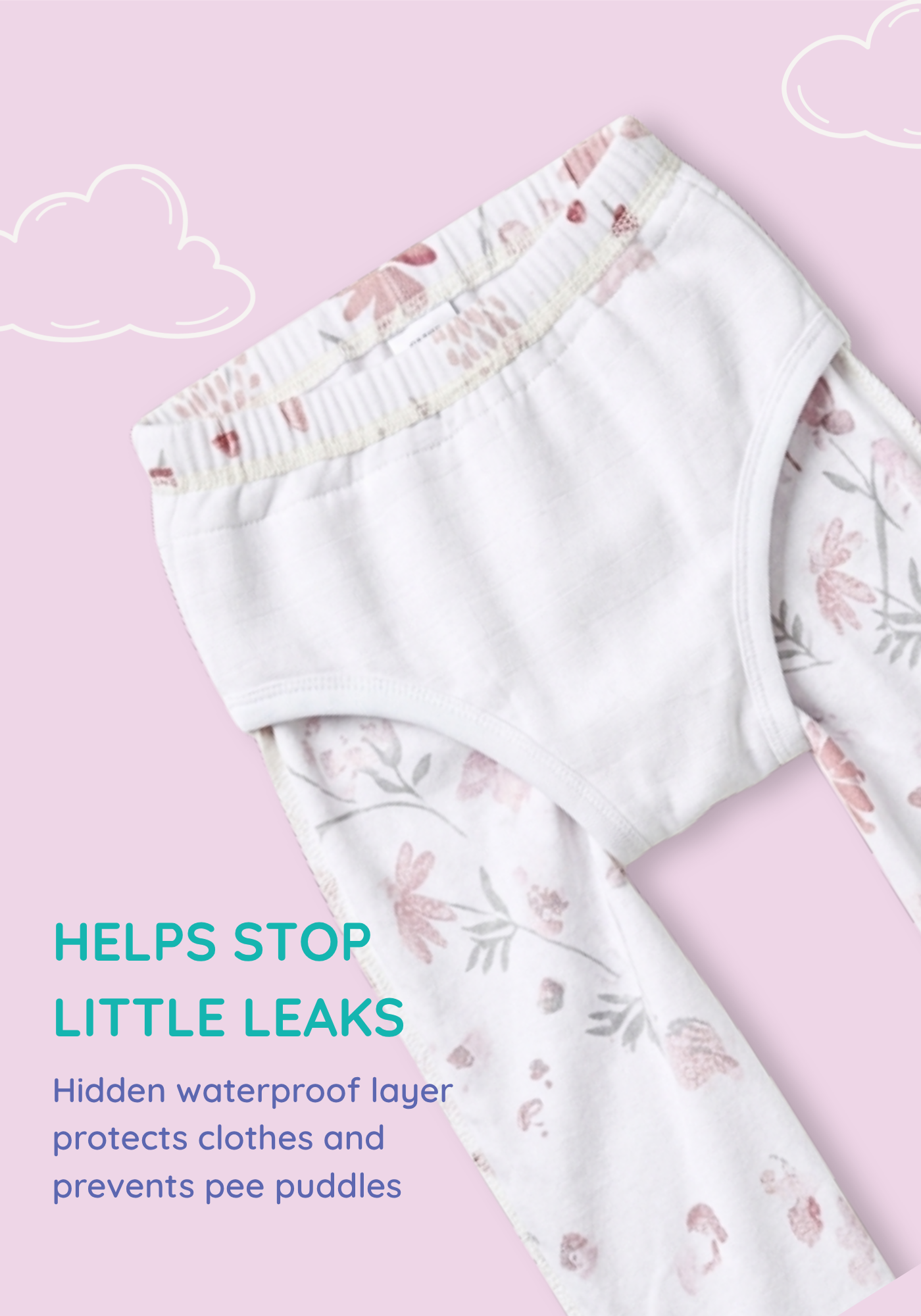 GIRLS BLOOMING POTTY TRAINING PANT
