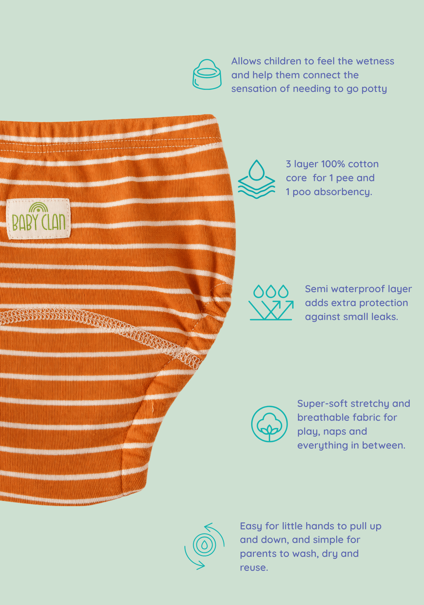 STRIPEE POTTY TRAINING PANTY