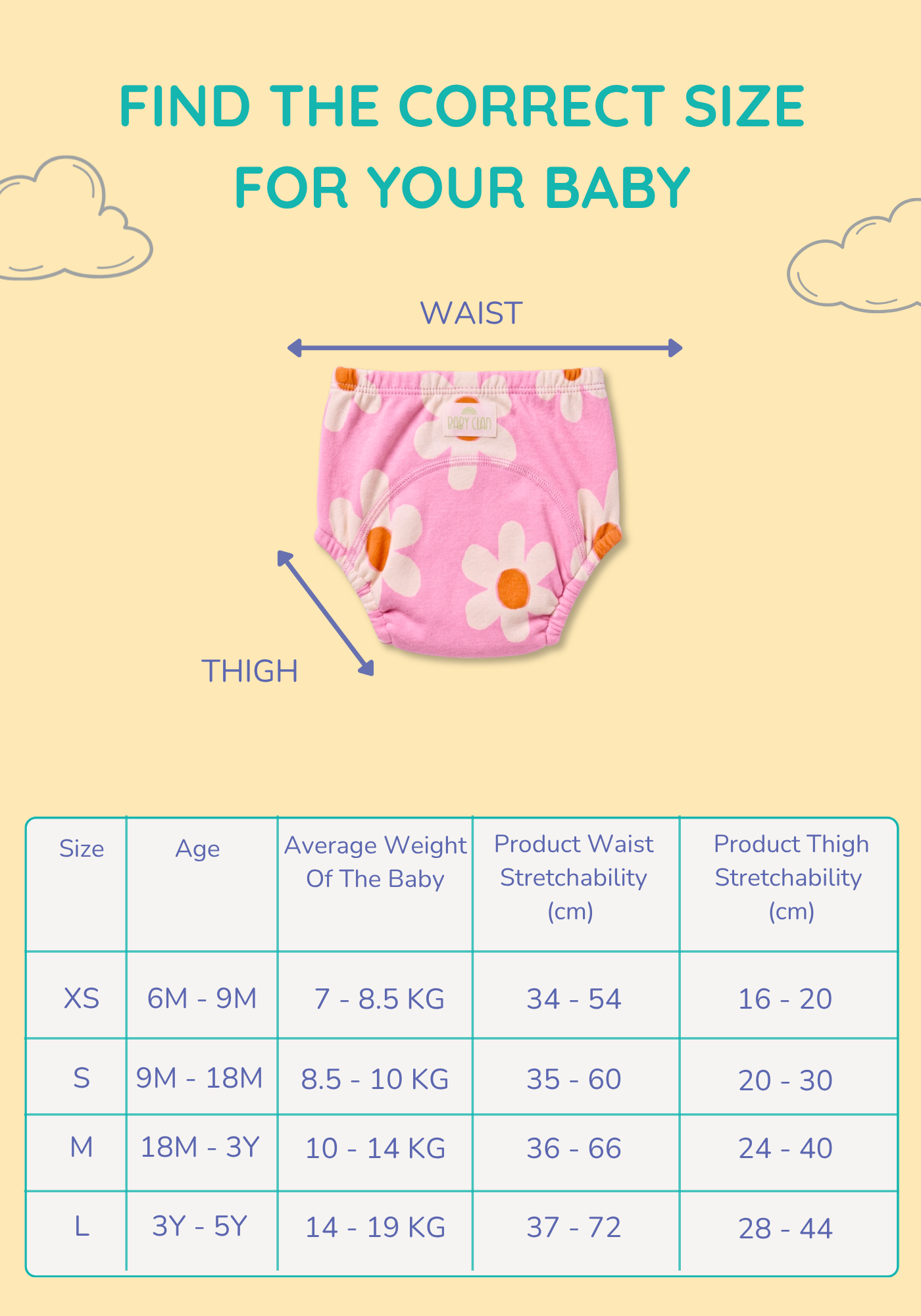 FLOWER POTTY TRAINING PANTY
