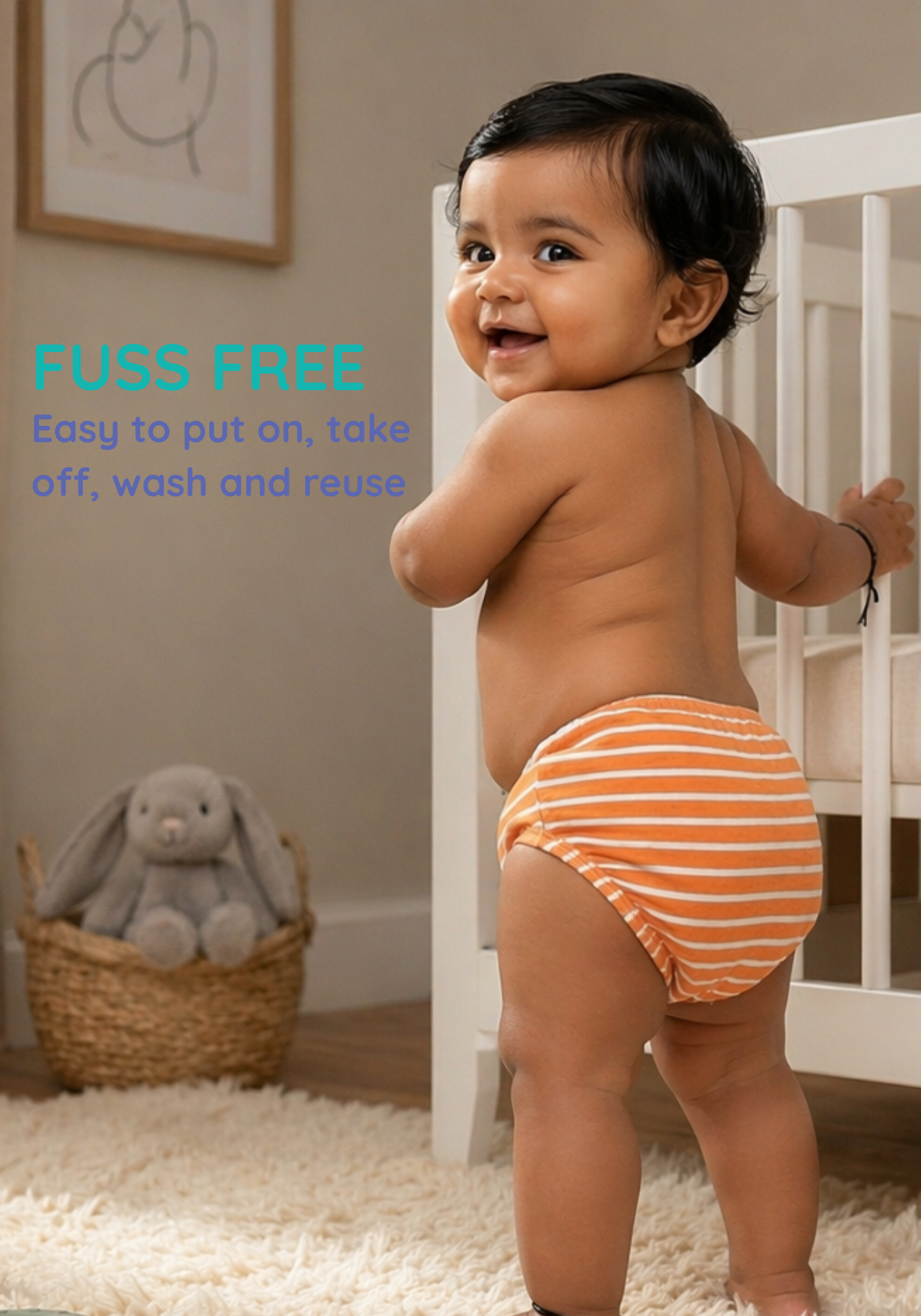 3 PACK RAINBOW UNISEX POTTY TRAINING PANTS