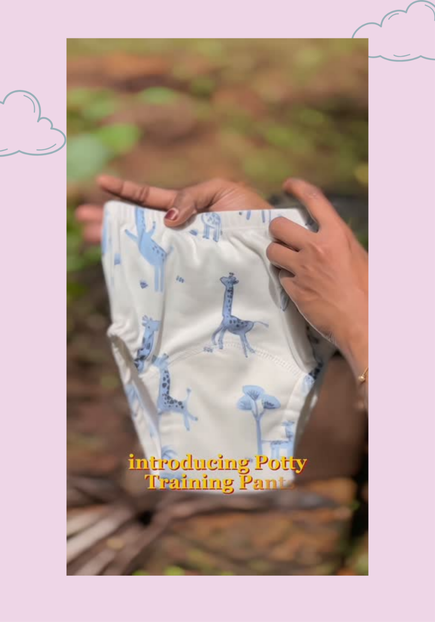 GIRLS BLOOMING POTTY TRAINING PANT