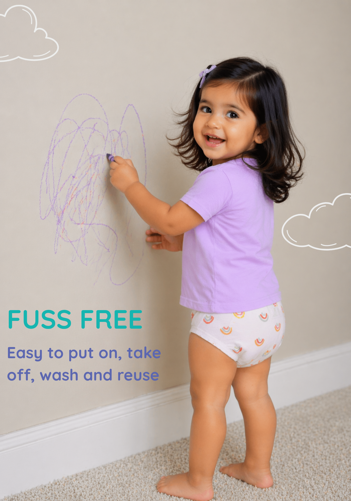 HAPPY RAINBOWS POTTY TRAINING PANTY