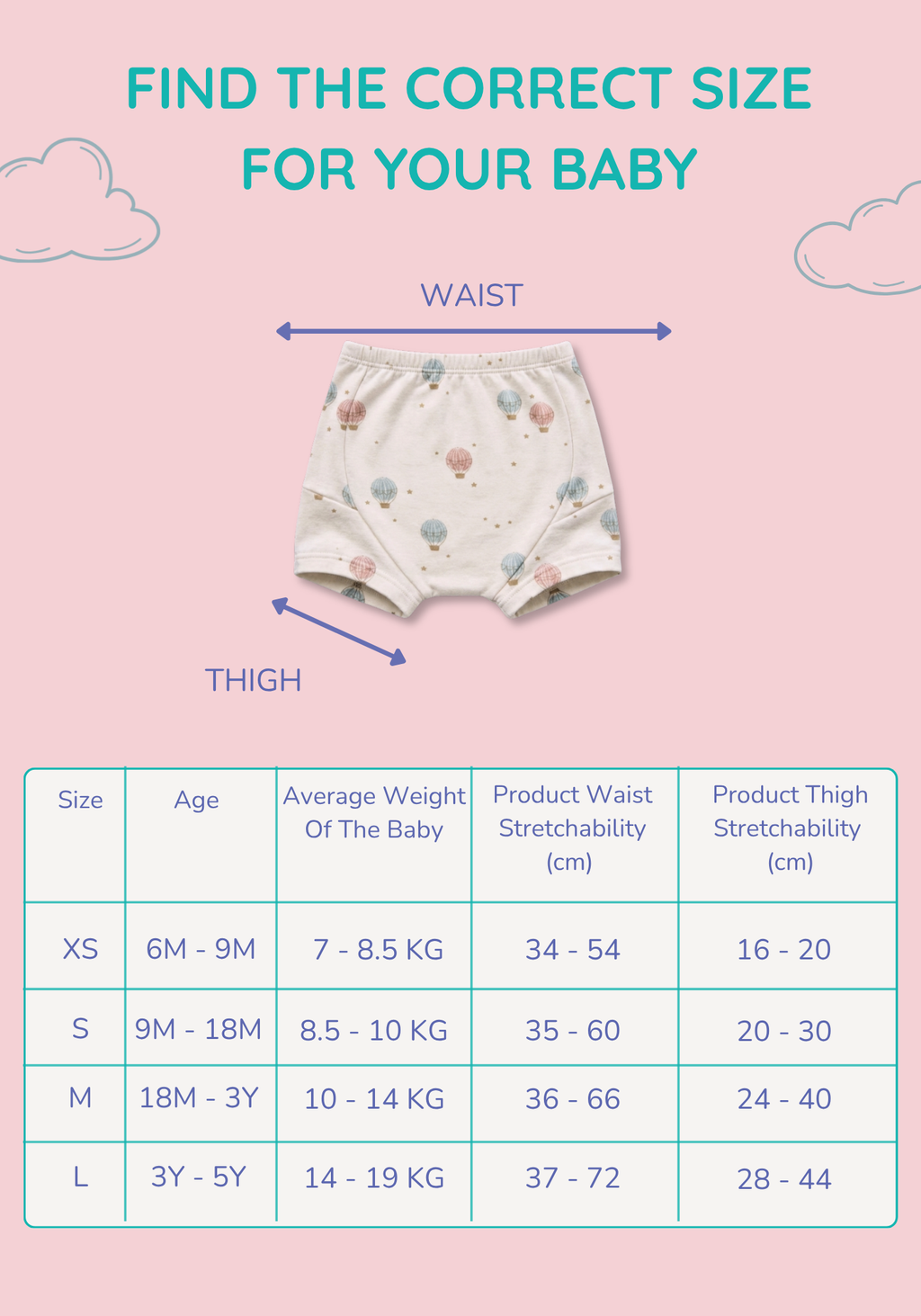 SKY BALLOON POTTY TRAINING SHORT