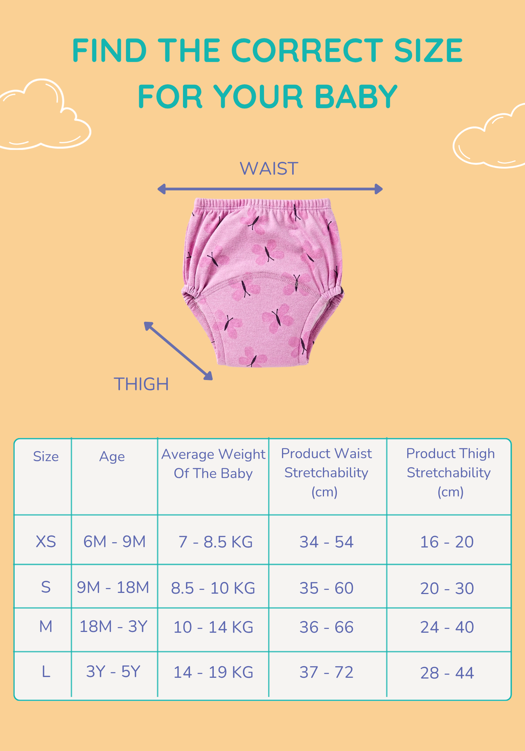 BUTTERFLY DREAM POTTY TRAINING PANTY