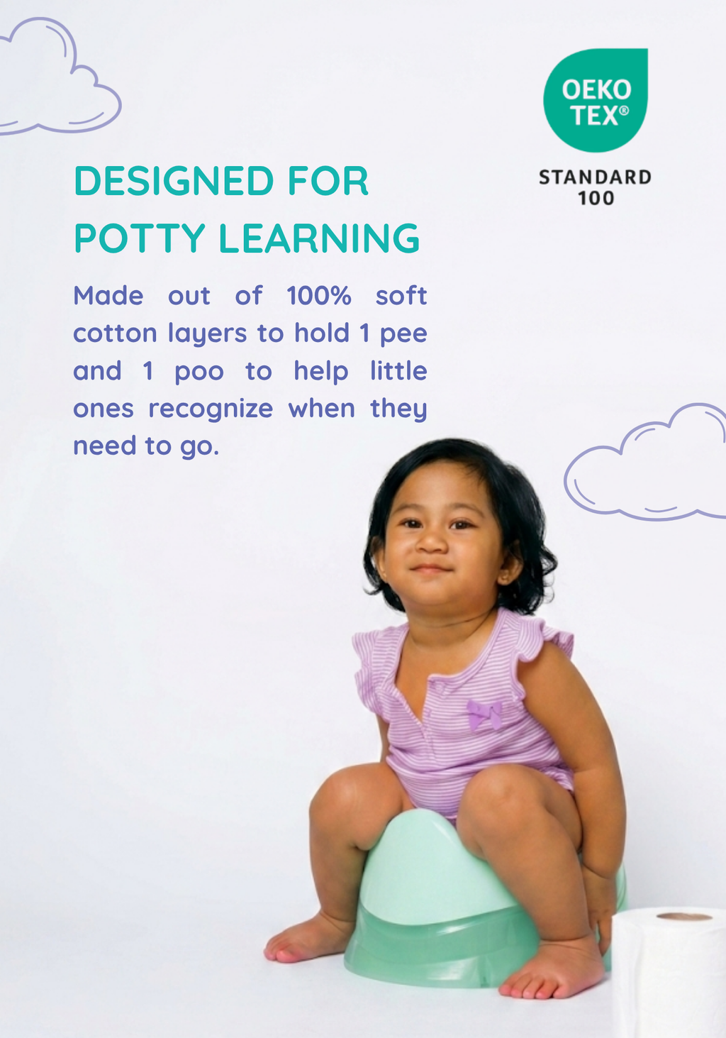 BUBBLY  POTTY TRAINING PANTY 3PACK