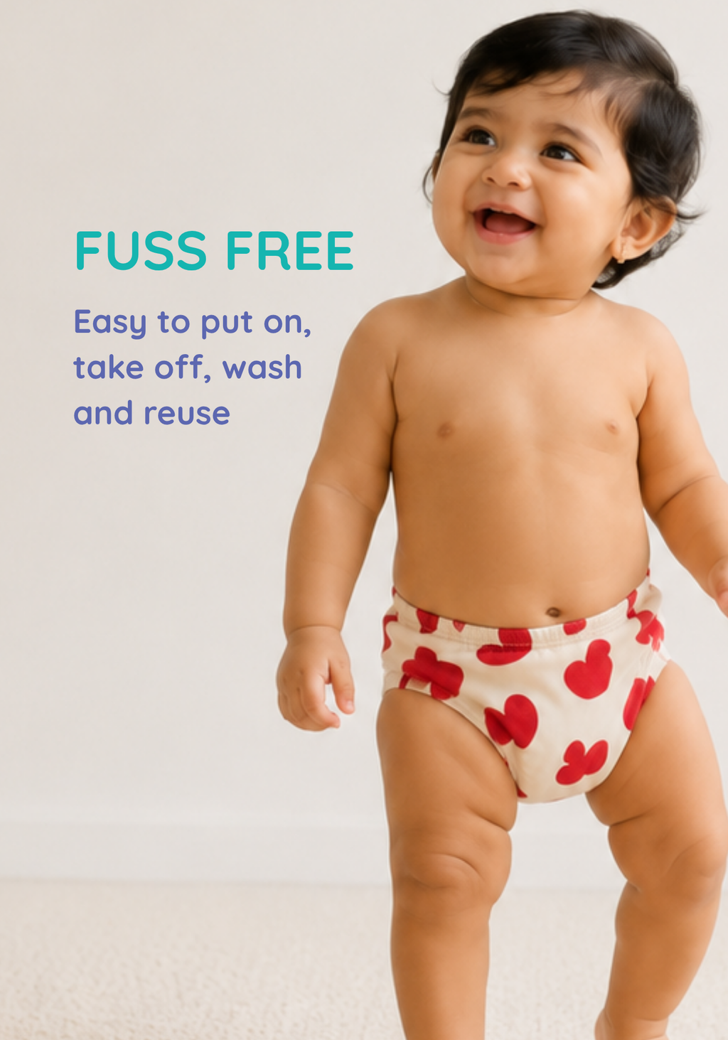 PETAL HEARTS 3 PACK POTTY TRAINING SHORTS