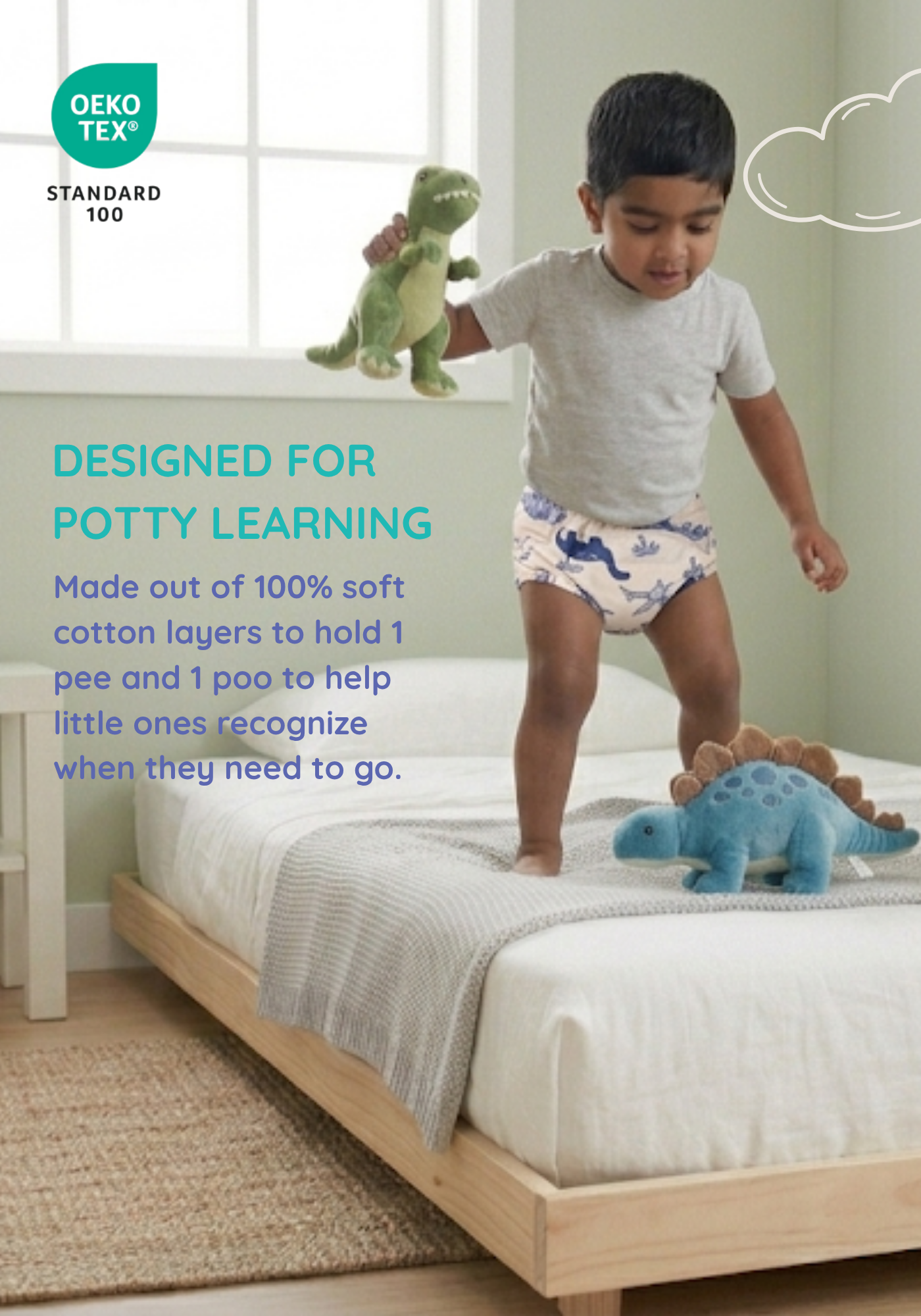 ROAR AND PLAY POTTY TRAINNING PANTY 3 PACK
