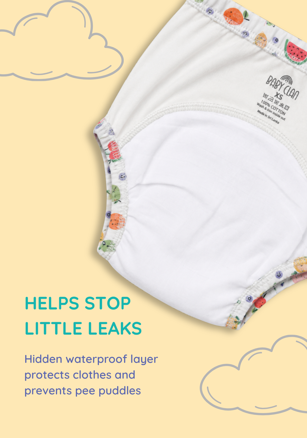 BERRY BLOOM 3 PACK POTTY TRAINING SHORTS