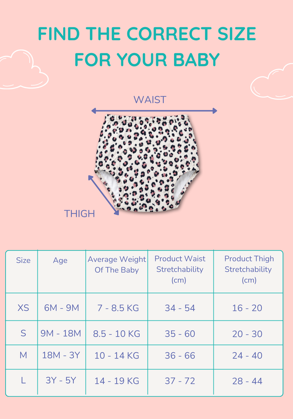 BOW AND BLOOM 6PK POTTY TRAINING PANTY