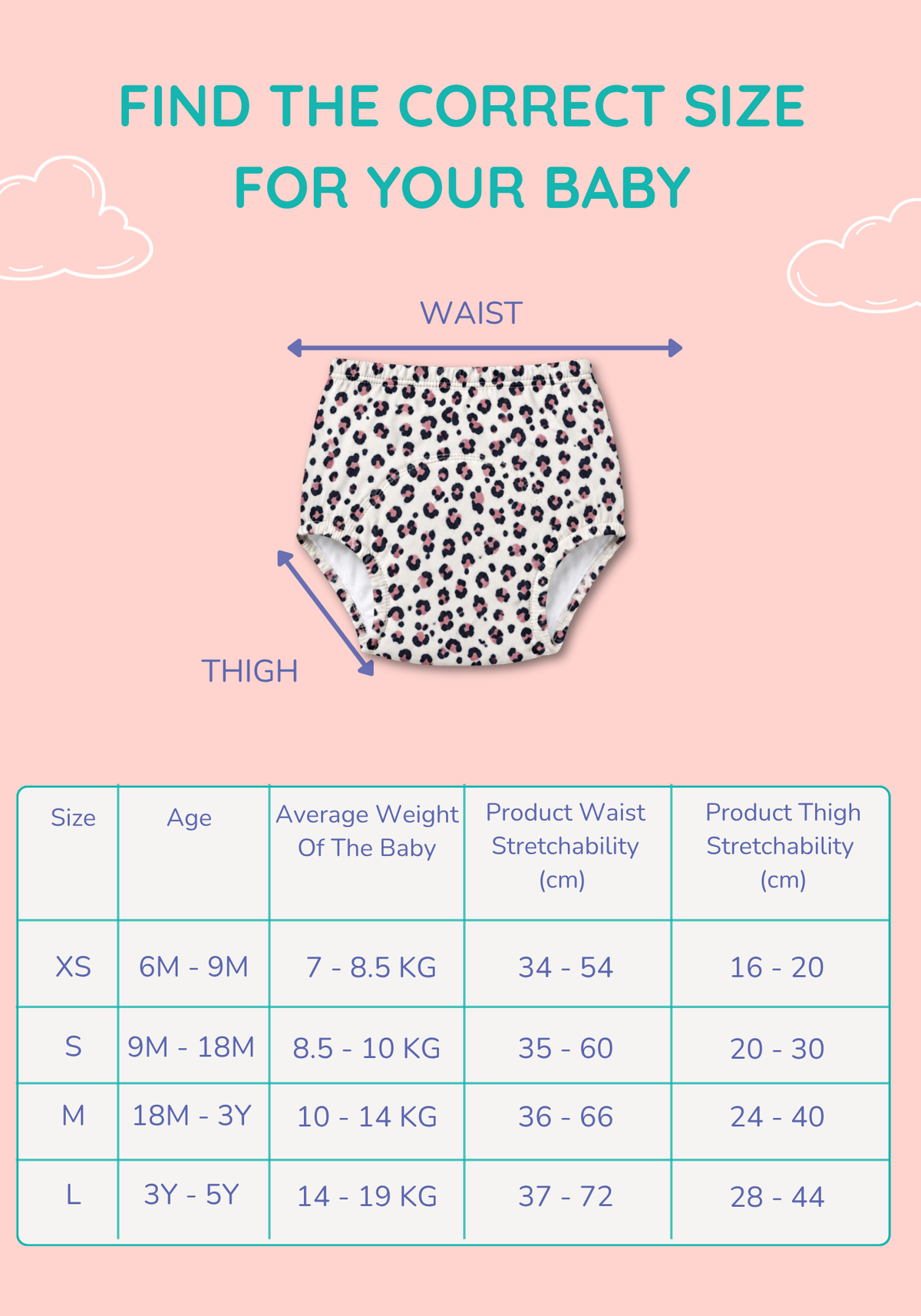 PRETTY BOW 3PK POTTY TRAINING PANTY