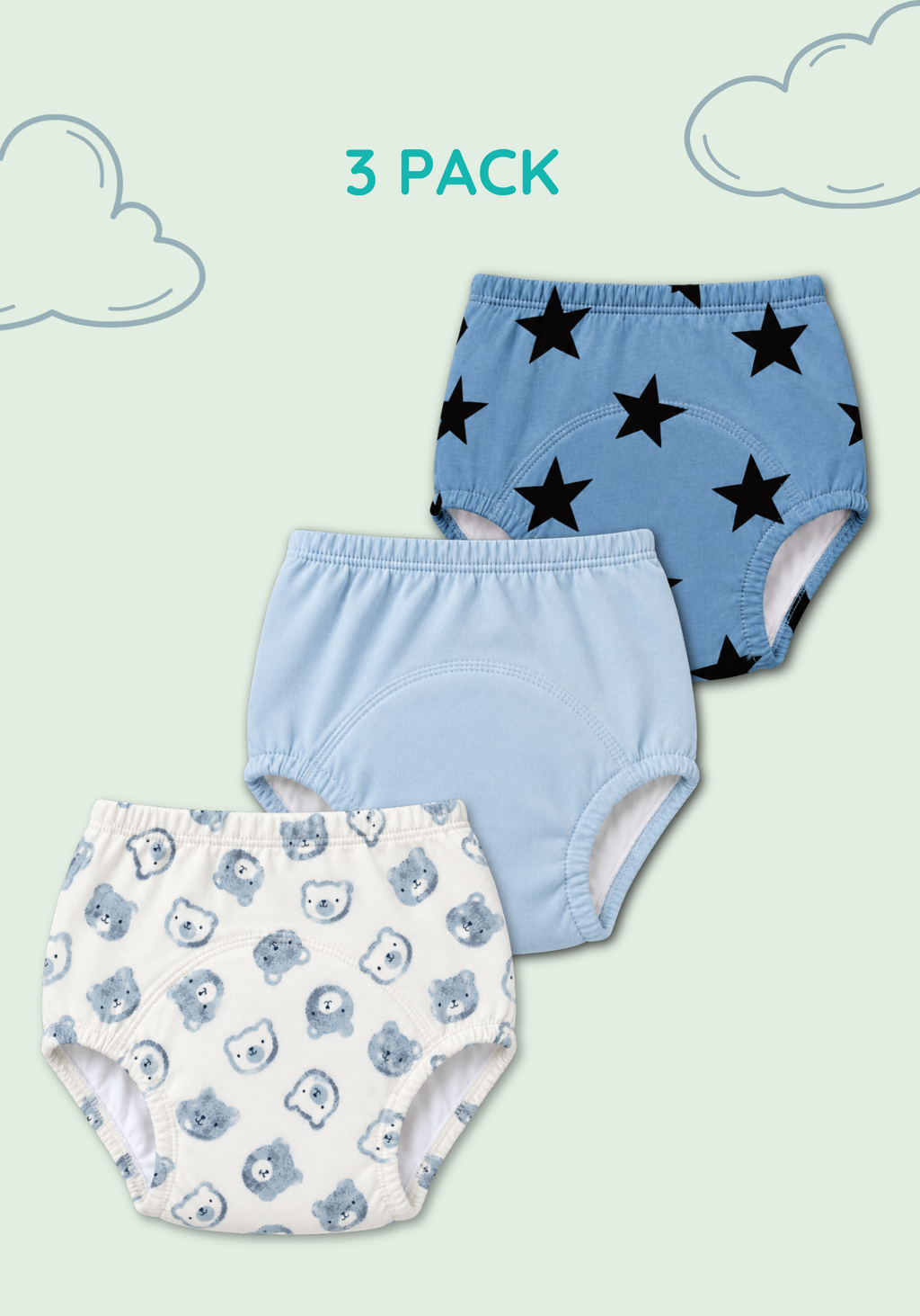 STARRY DREAMS 3PK POTTY TRAINING PANTY