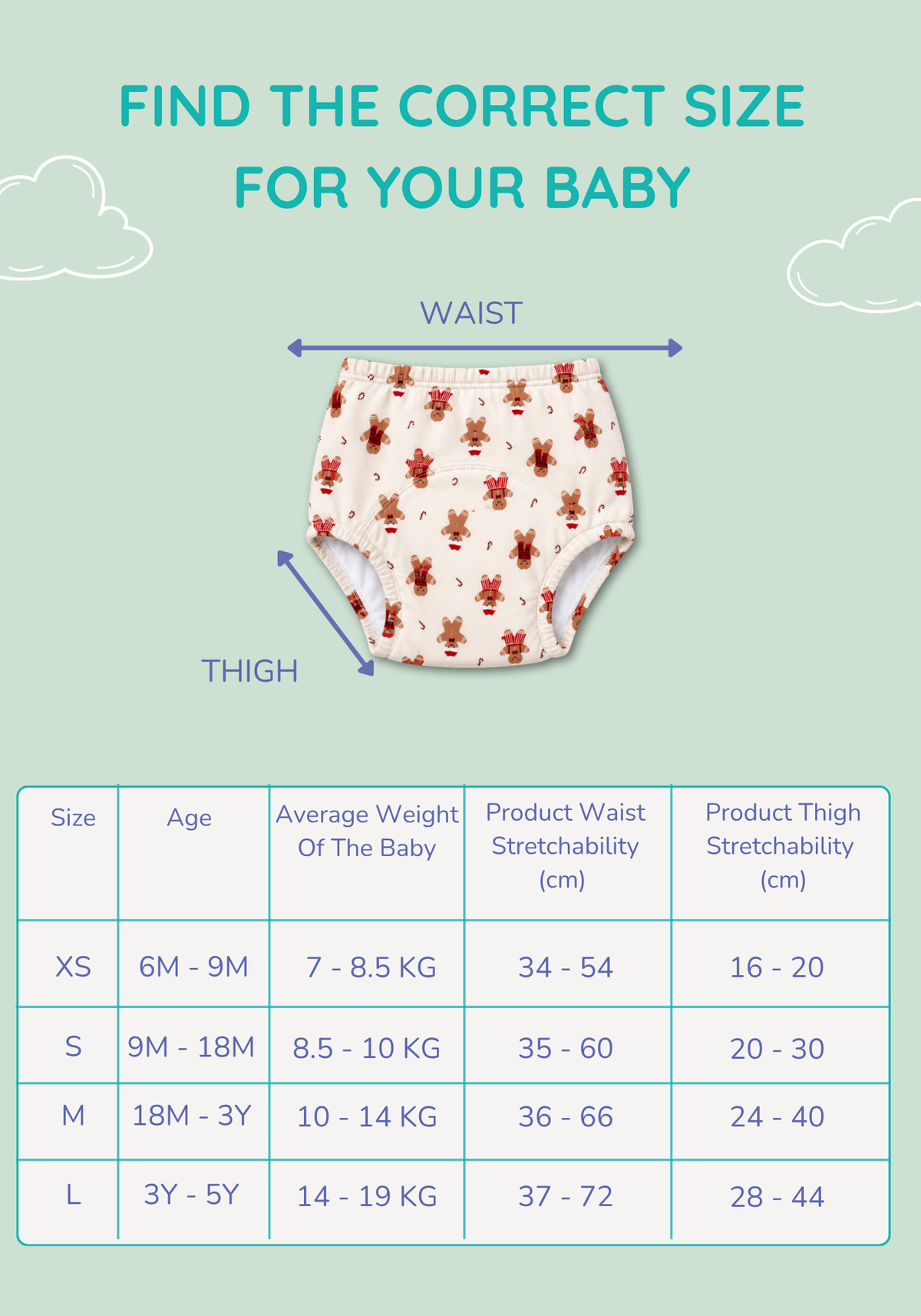 CHRISTMAS CHEER 3PK POTTY TRAINING PANTY