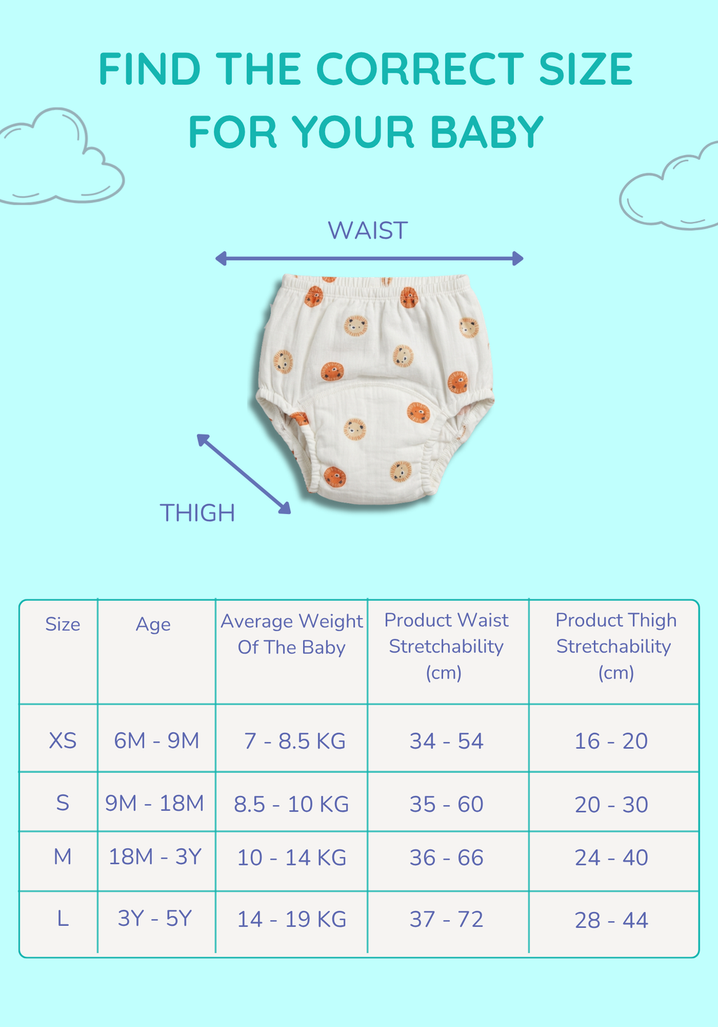 ROAR MUSLIN POTTY TRAINING PANTY