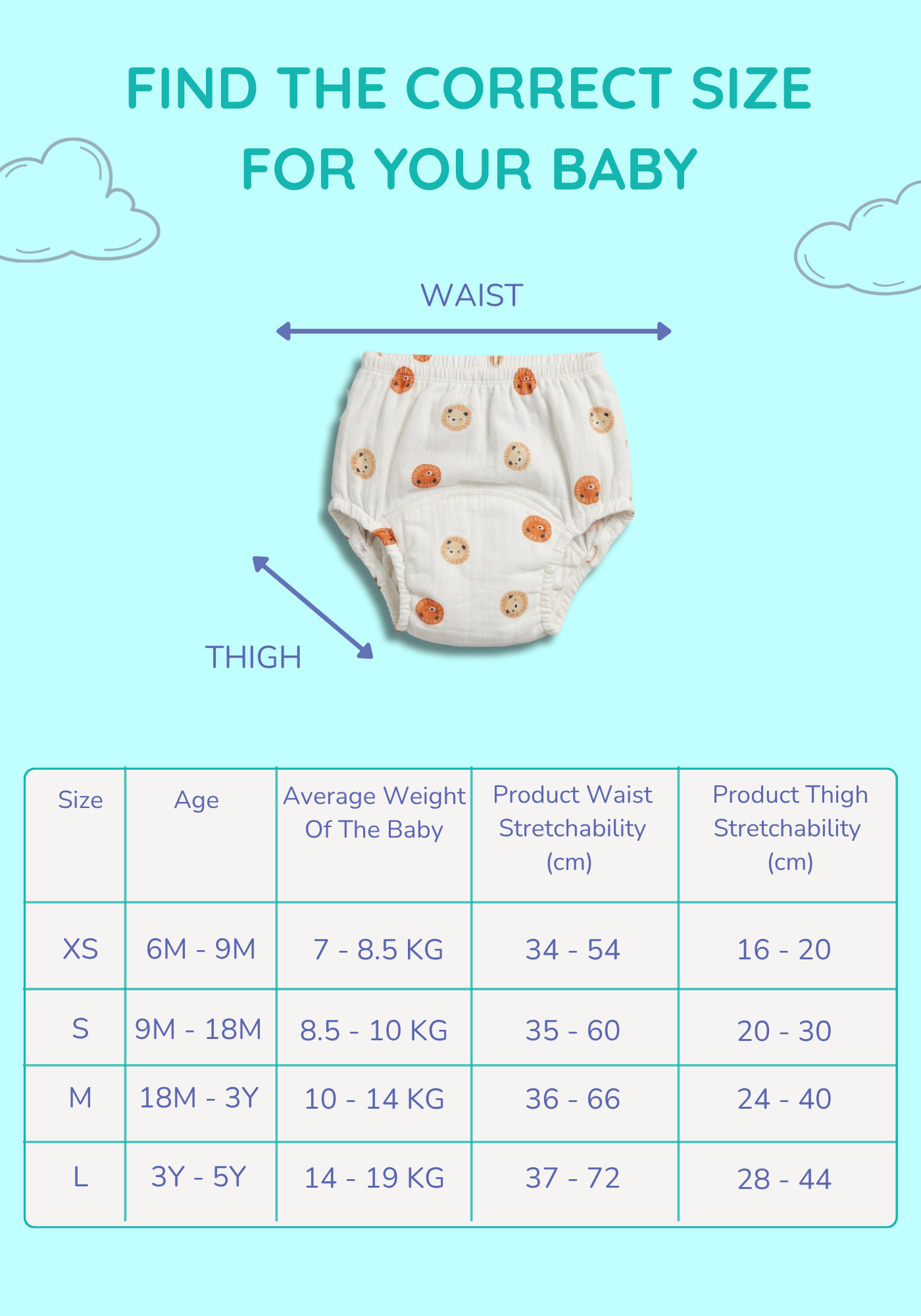 ROAR MUSLIN POTTY TRAINING PANTY