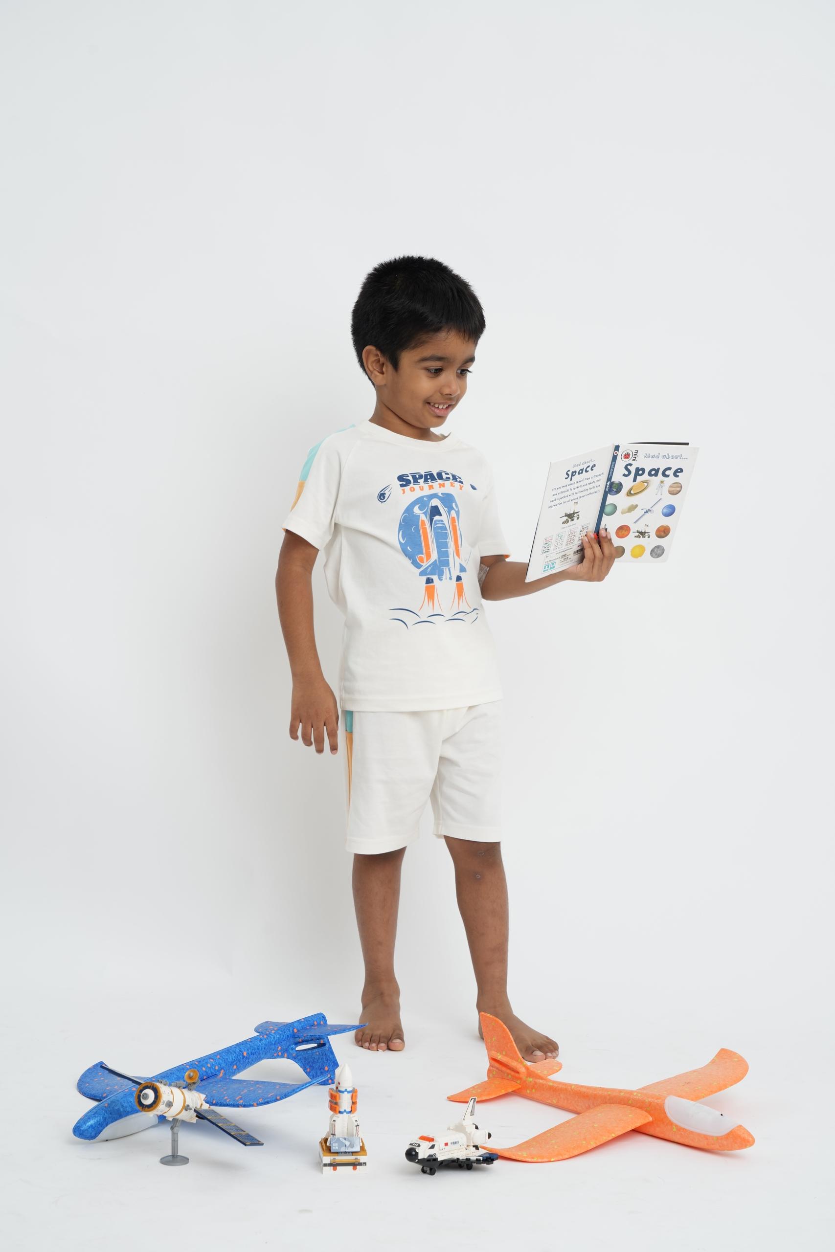 SPACE JOURNEY BOYS' PAJAMA SET