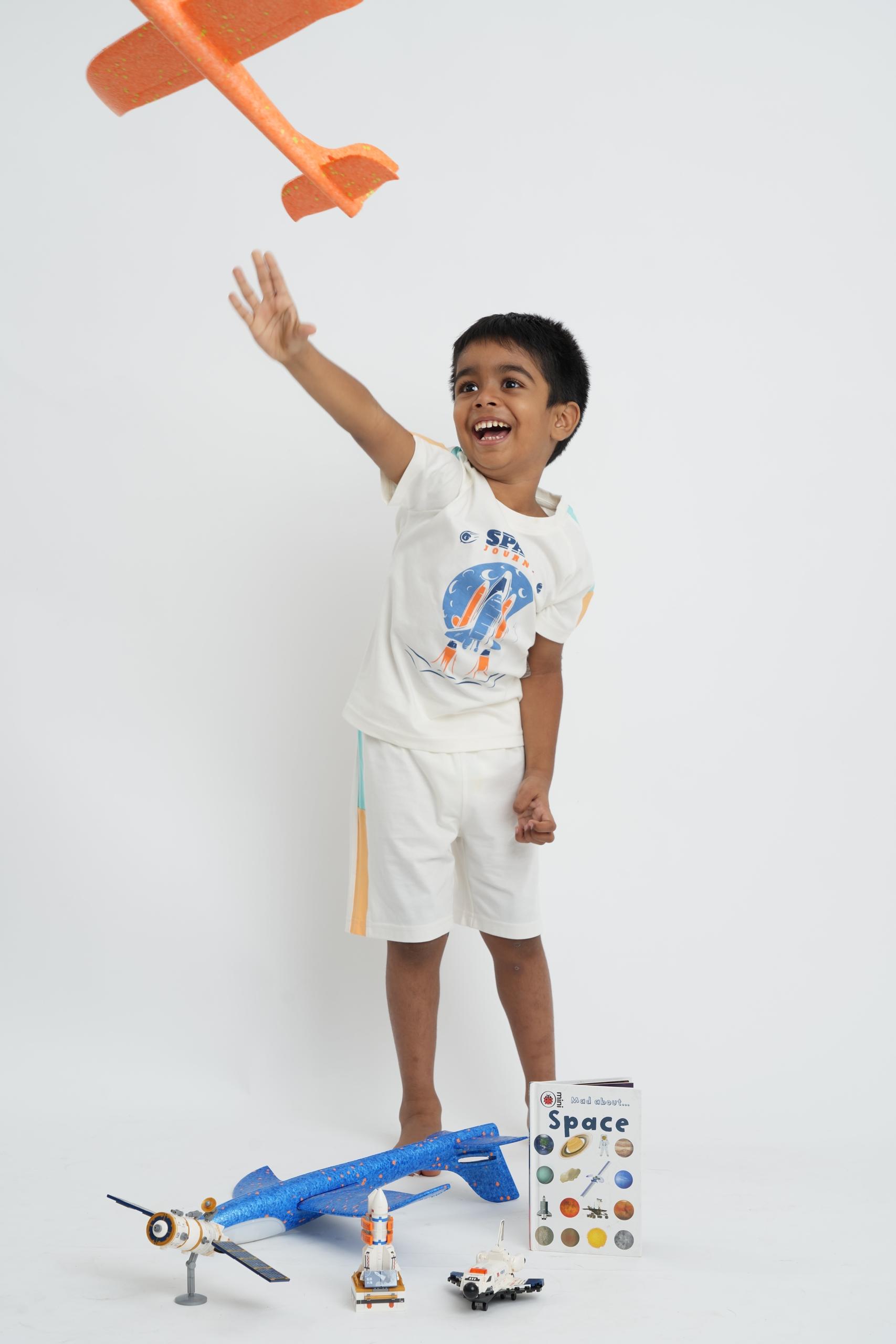 SPACE JOURNEY BOYS' PAJAMA SET