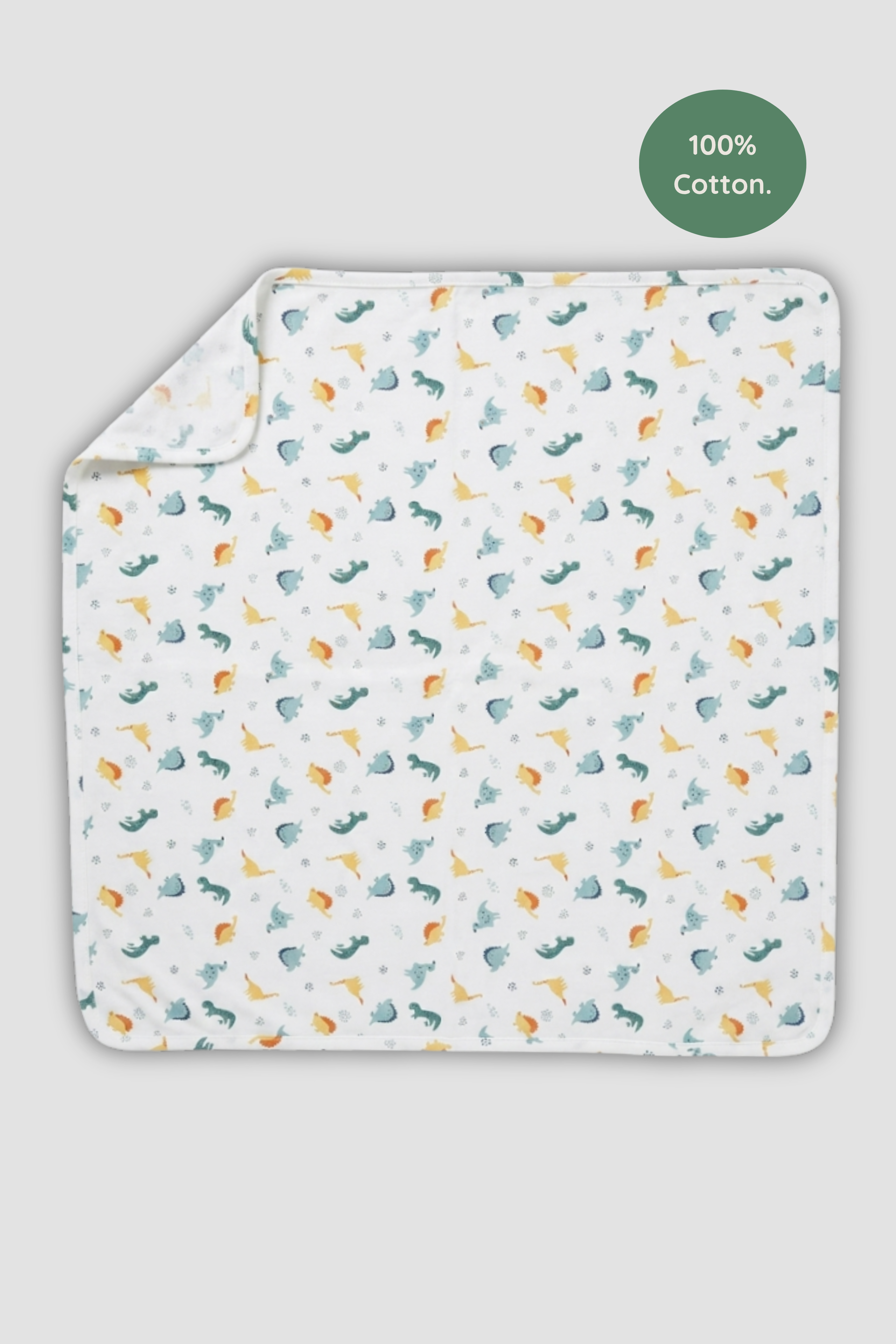BOYS CUTE DINO BABY HOODED BLANKET