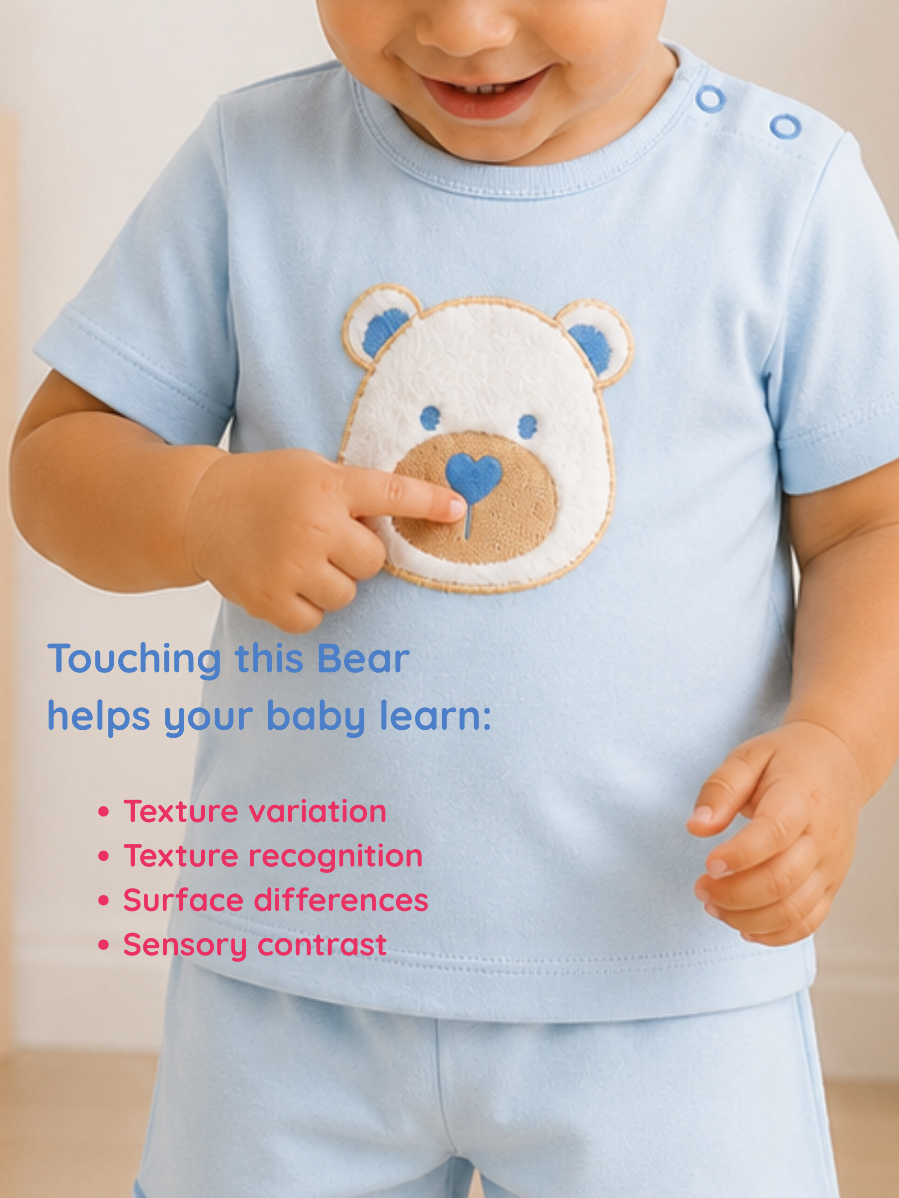 CUDDLY BEAR SHORT SET
