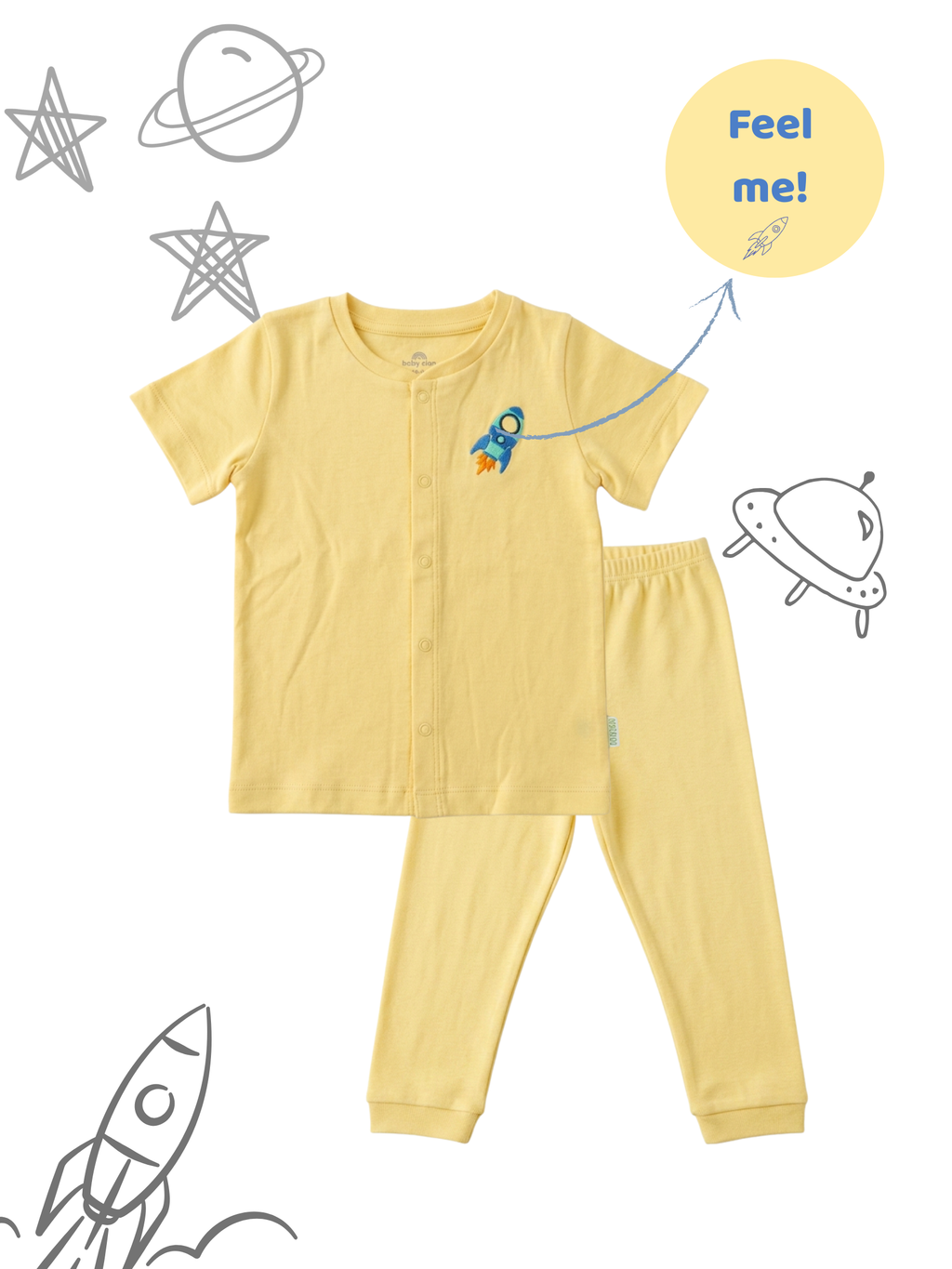 ROCKET TACTILE SHORT SLEEVE PANT SET