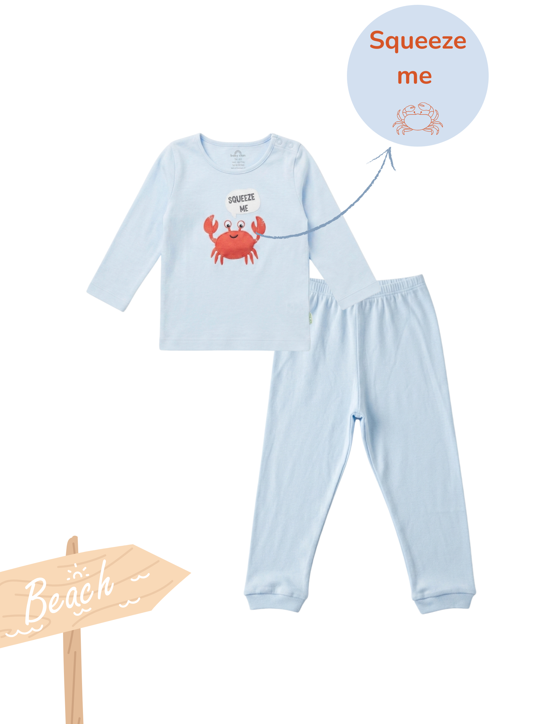 CRAB SQUEEZE LONG SLEEVE PANT SET