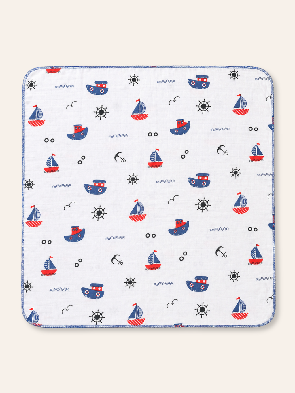 BOYS 3 PCS MUSLIN NAPPIE SET