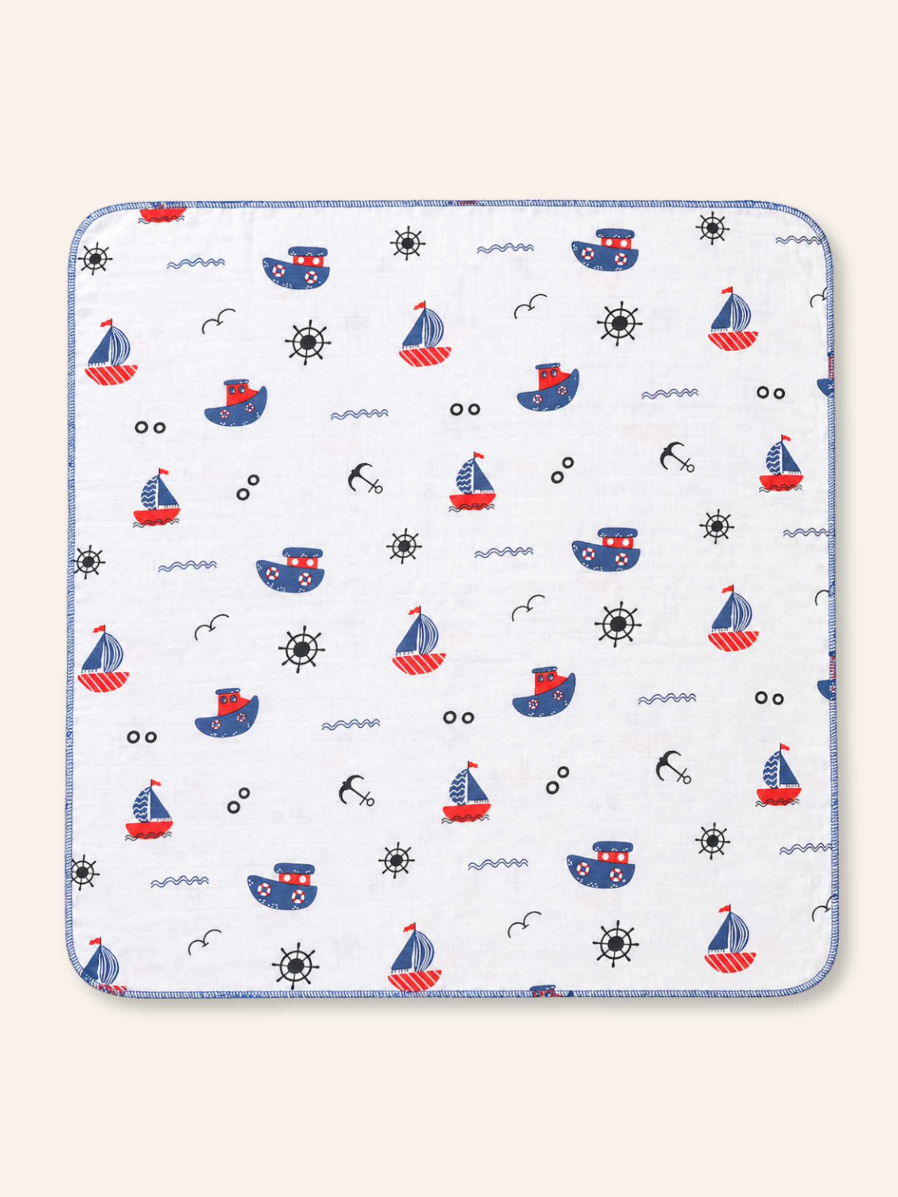 BOYS 3 PCS MUSLIN NAPPIE SET